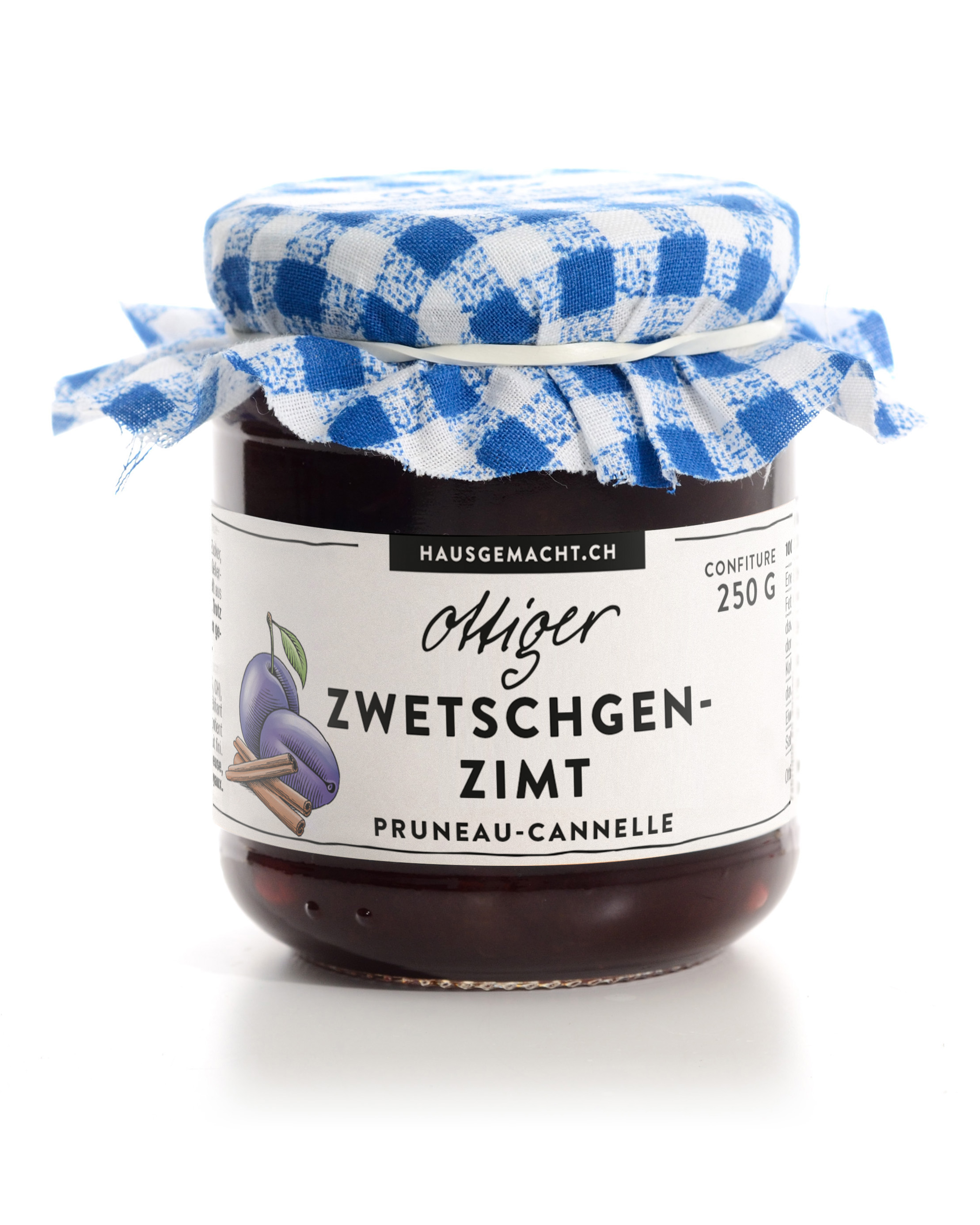 Hausgemachte Zwetschgen-Zimtkonfitüre | Ottiger | 250g