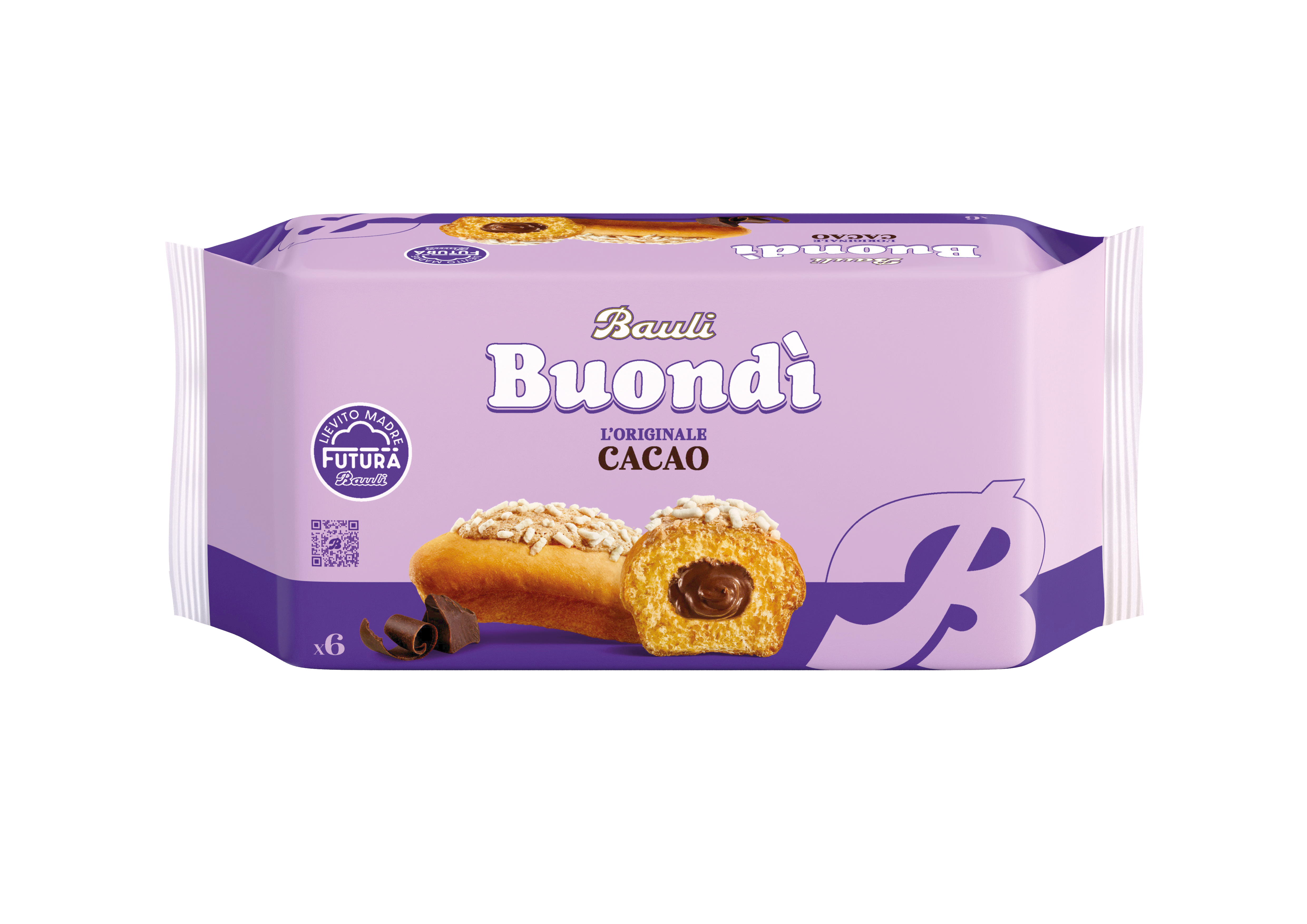 Bauli Buondi Schoko | Bauli | 258g | Italienisches Gebäck | Gefüllt mit Schokocreme