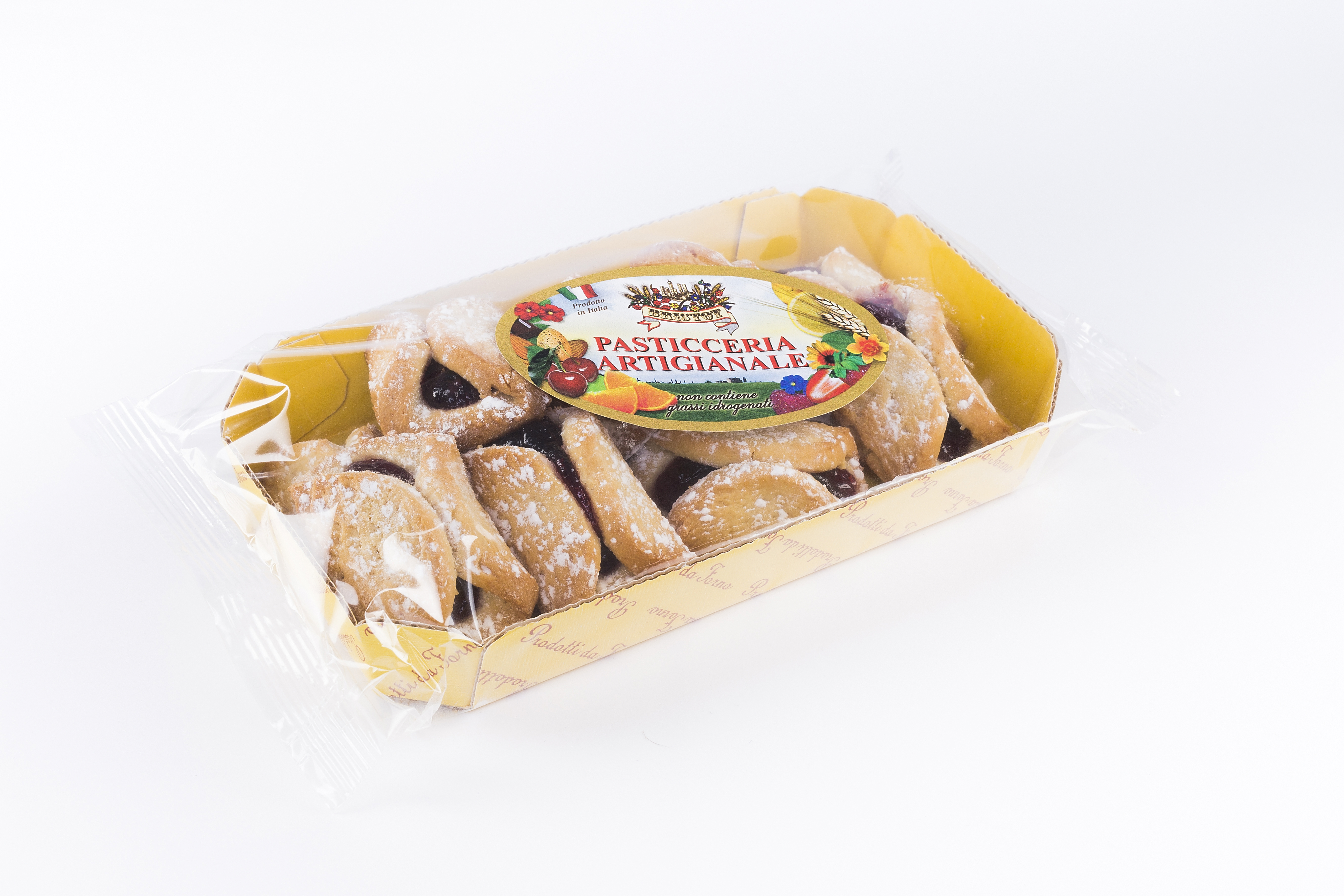 Bauletti Kirsche | Bristot | 200g | Italienisches Gebäck | Gefüllte Kekse mit Kirschfüllung