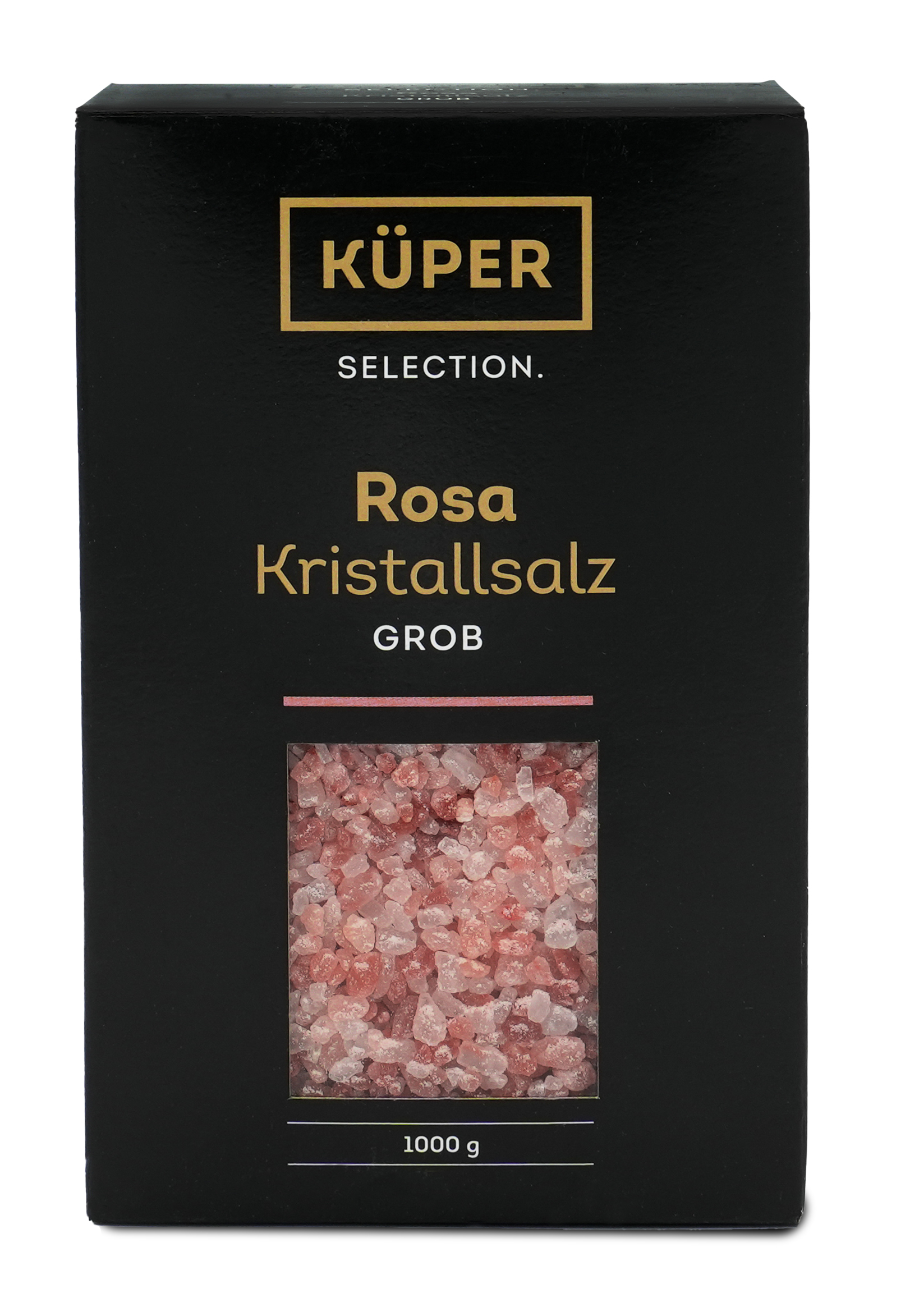 Rosa Kristallsalz grob | Küper Selection | 1000g | 100% natürlich | zum Würzen und Verfeinern von Gerichten