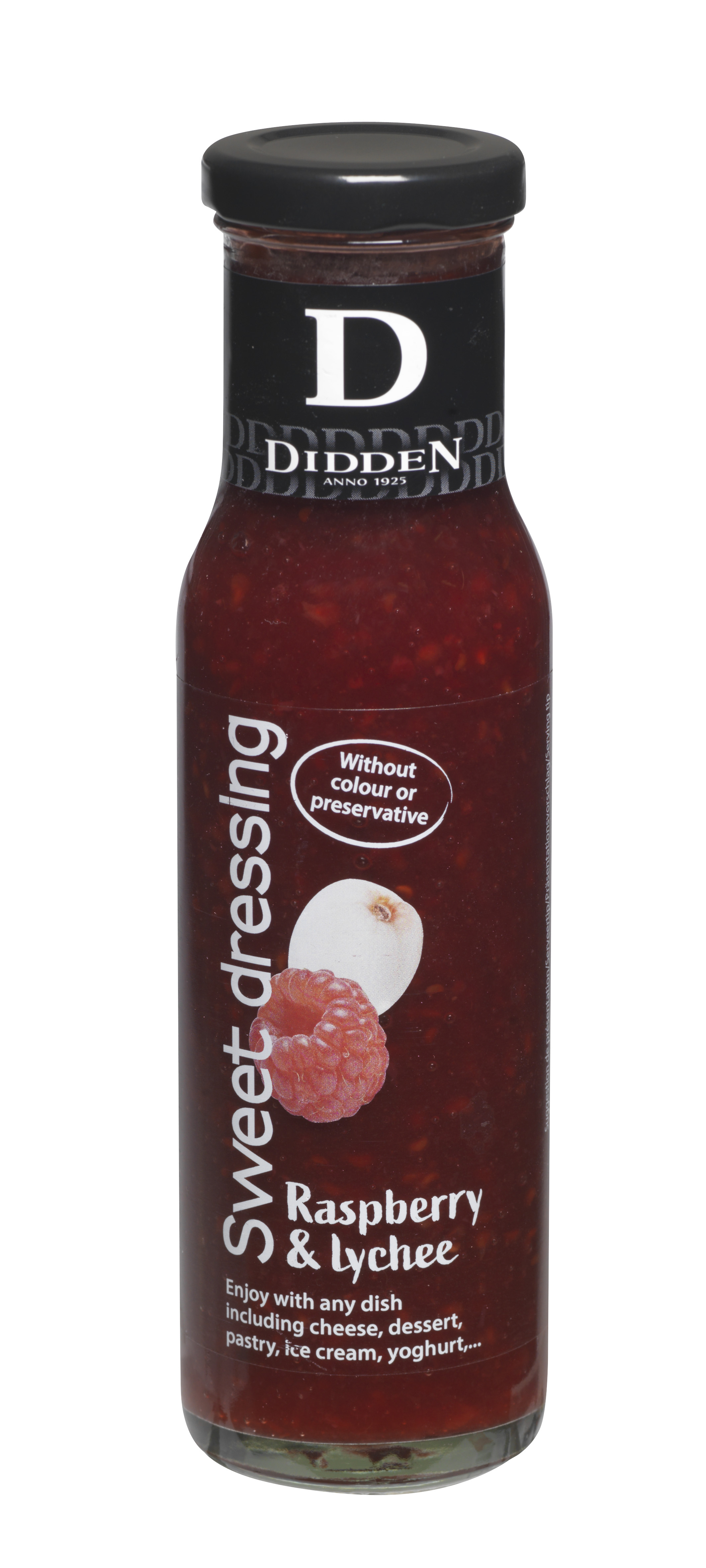  Fruchtiges Dressing mit Himbeeren & Litschi | Didden | 240ml | Sweet Dressing Raspberry & Lychee
