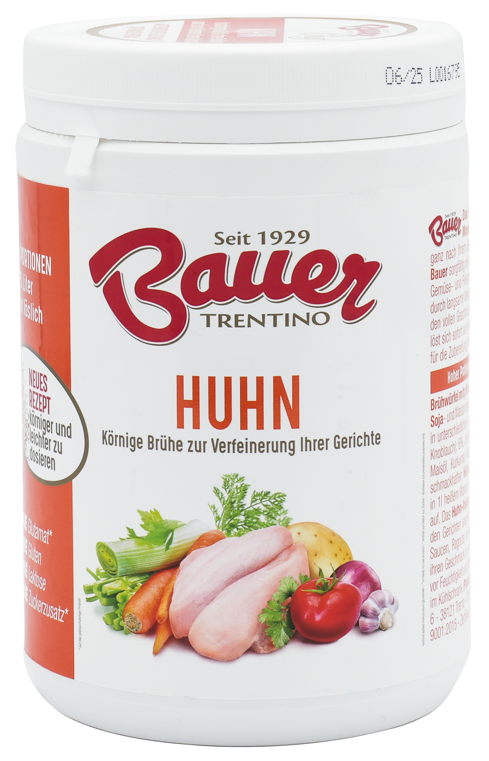 Geflügel Instant-Granulat | Für Brühen und zum Verfeinern von Gerichten | Bauer | Aus pflanzlichem Proteinextrakt