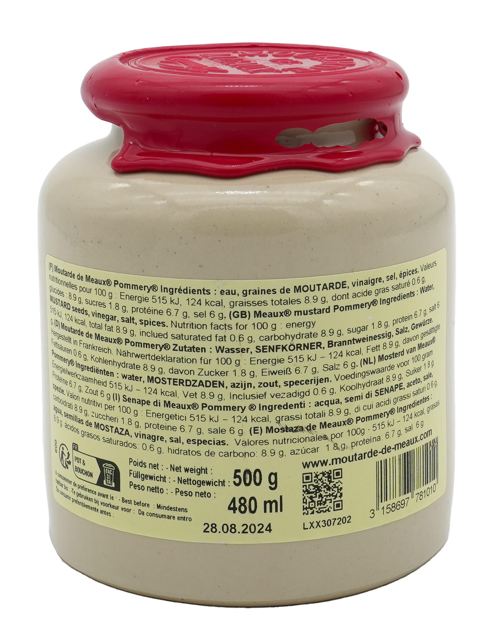 SENF | MOUTARDE DE MEAUX | POMMERY | AUS FRANKREICH | 500g