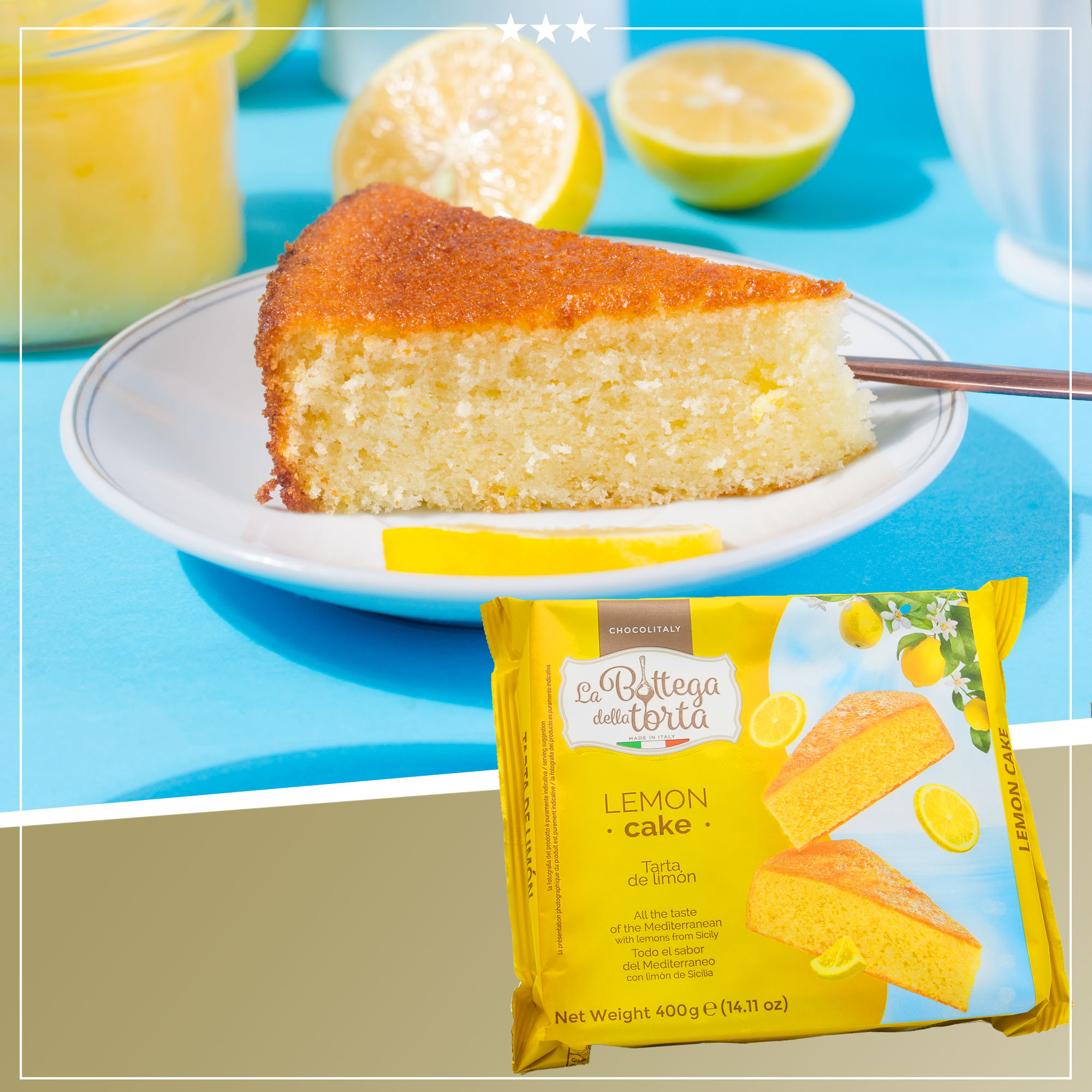 TORTA AL LIMONE | Zitronenkuchen | LA BOTTEGA DELLA TORTA | 400g | aus Italien | Kuchen TORTA AL LIMONE | Zitronenkuchen | LA BOTTEGA DELLA TORTA | 400g | aus Italien | Kuchen