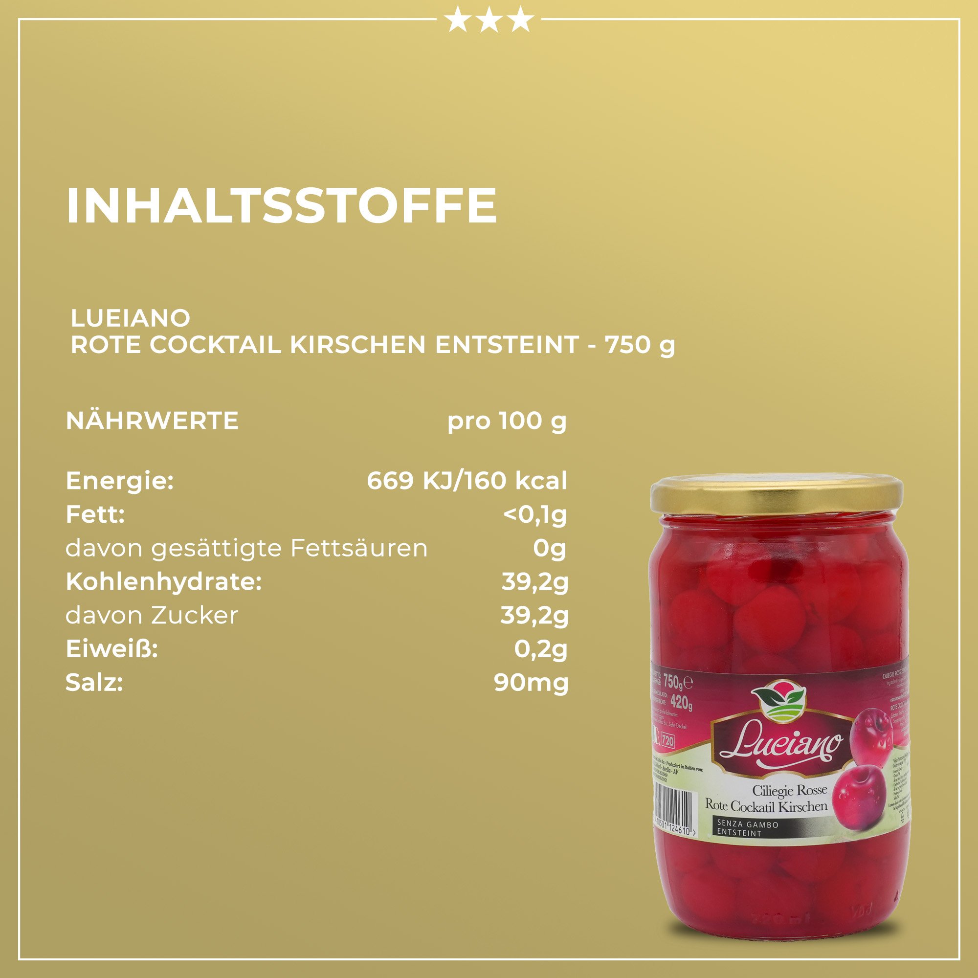 CILIEGIE ROSSE | Rote Cocktail Kirschen entsteint und ohne Stiel | LUCIANO | 720ml | aus Italien | Früchte CILIEGIE ROSSE | Rote Cocktail Kirschen entsteint und ohne Stiel | LUCIANO | 720ml | aus Italien | Früchte