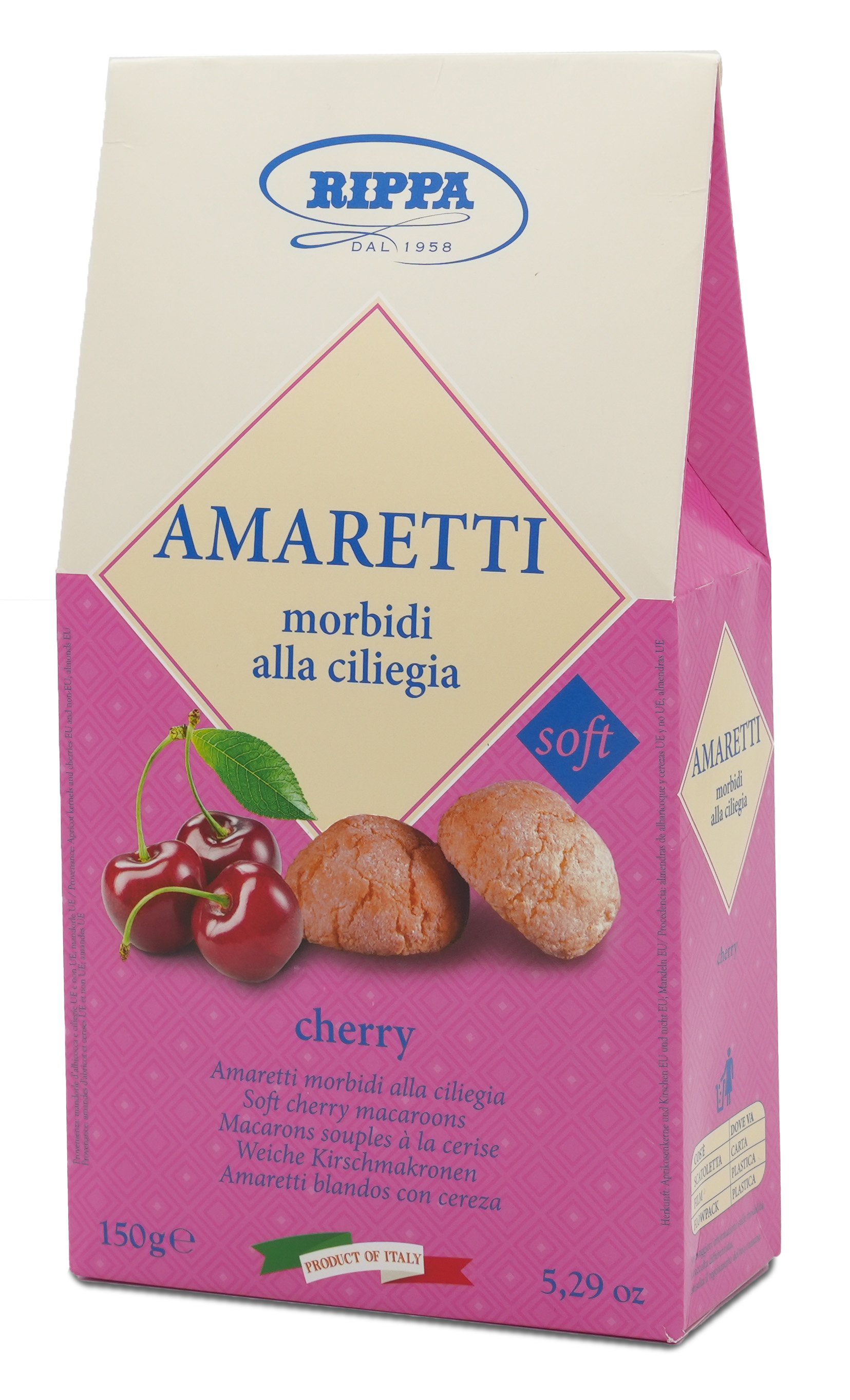 Amaretti Morbidi alla ciliegia| Rippa | Weiche Kirschmakronen| 150g Amaretti Morbidi alla ciliegia| Rippa | Weiche Kirschmakronen| 150g