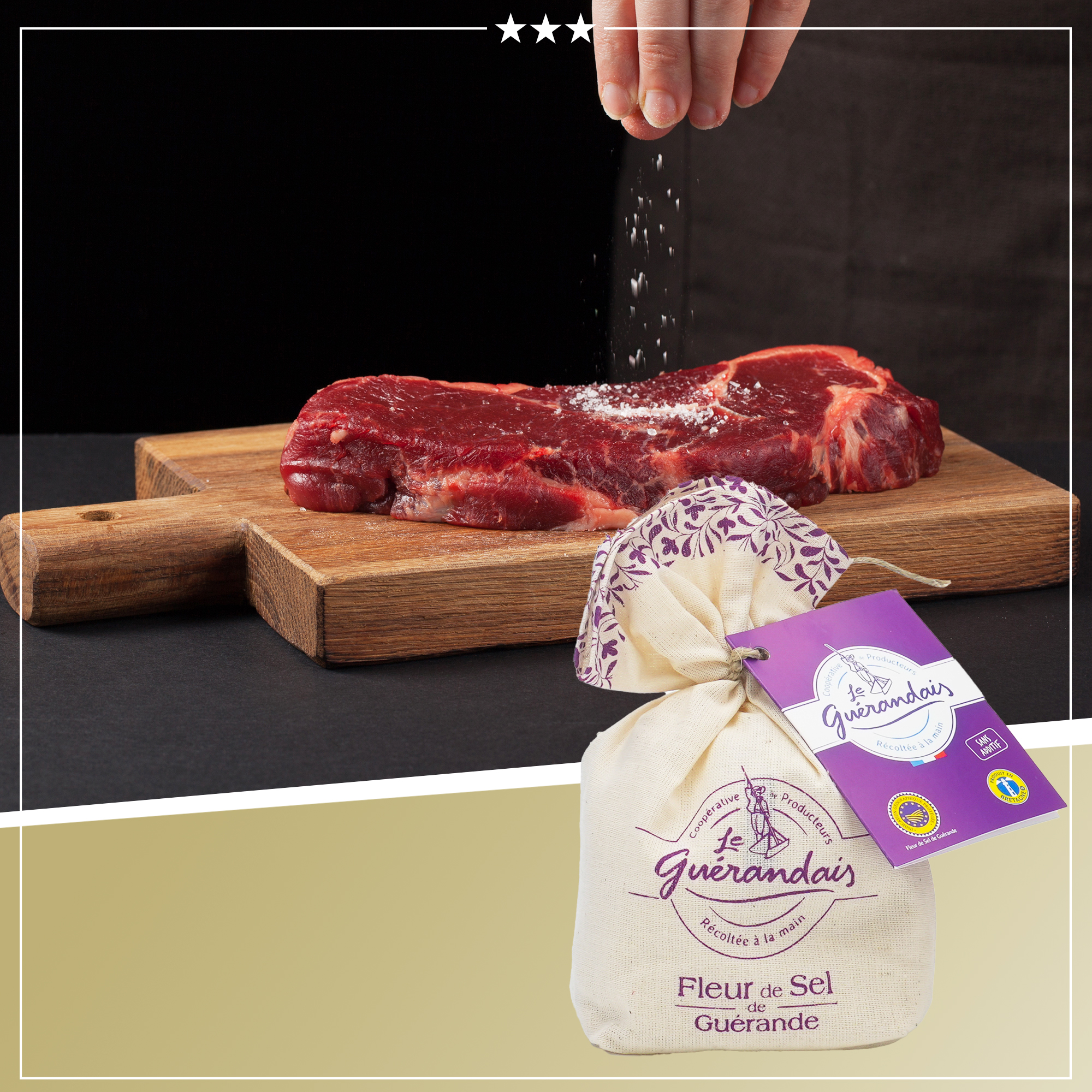 Handgeschöpftes Fleur de Sel | De Guerande | 250g | nicht für Salzmühlen geeignet Handgeschöpftes Fleur de Sel | De Guerande | 250g | nicht für Salzmühlen geeignet
