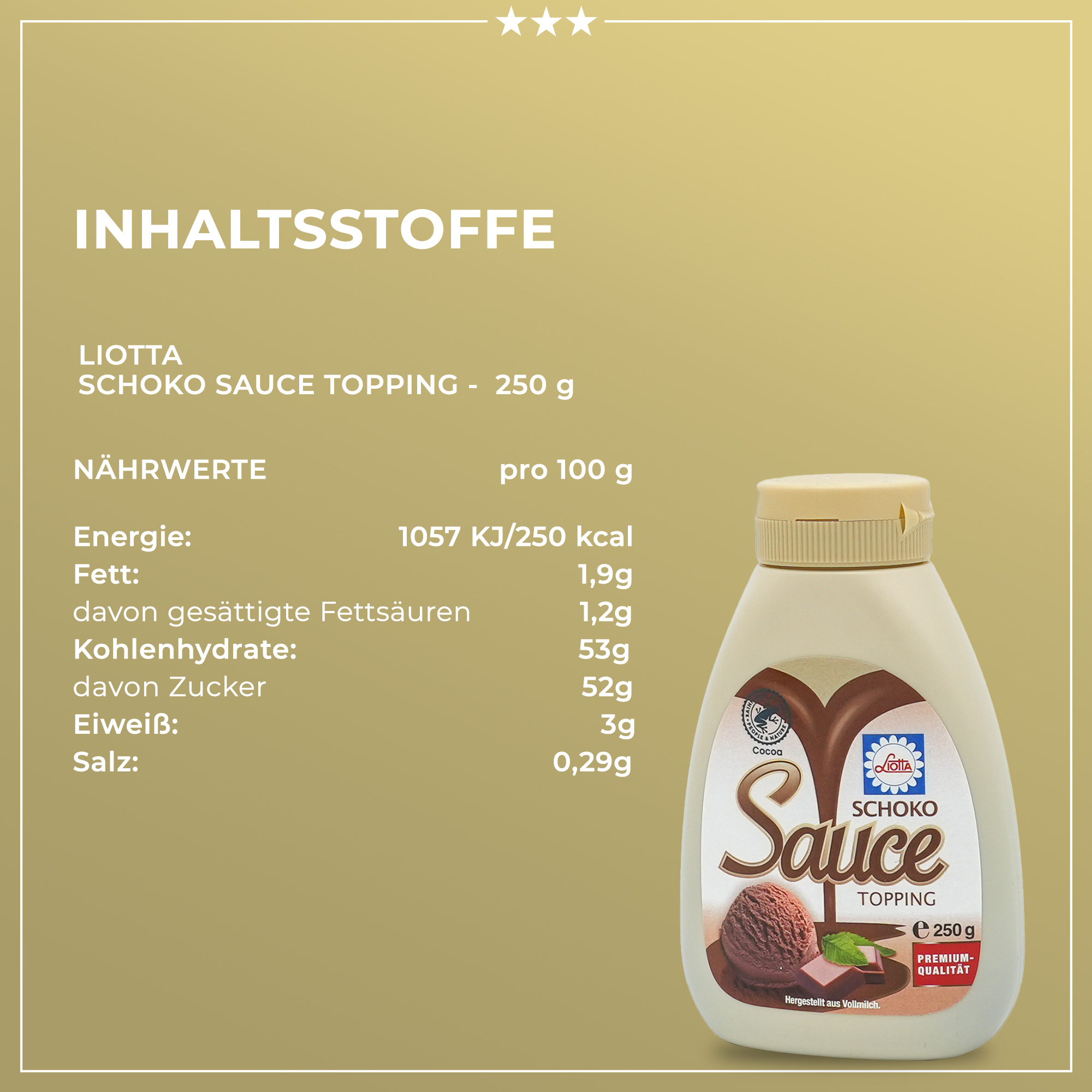 SCHOKO SAUCE TOPPING | Dessertsauce mit Kakao und Schokolade | LIOTTA | 250g | aus Österreich | Sauce-Topping SCHOKO SAUCE TOPPING | Dessertsauce mit Kakao und Schokolade | LIOTTA | 250g | aus Österreich | Sauce-Topping