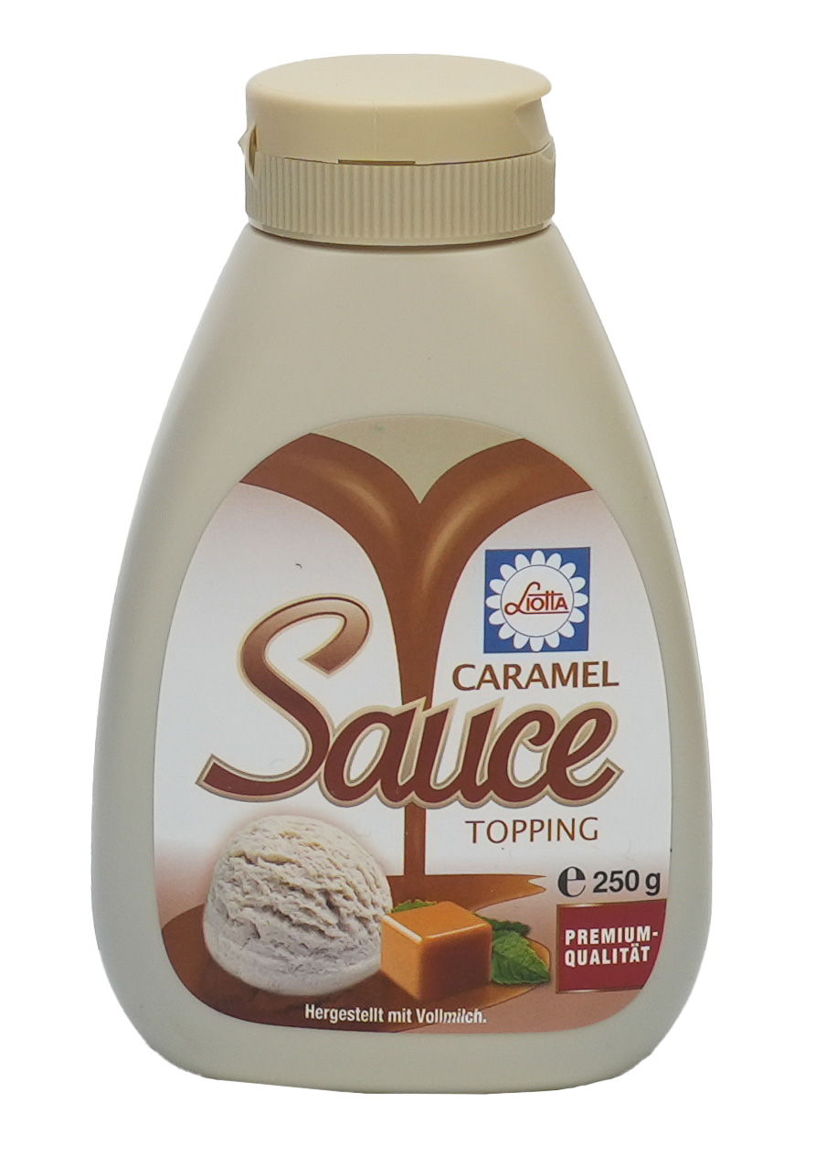 Caramel Sauce Topping | Dessertsauce mit Milchkaramell | Liotta | 250g | aus Österreich | Sauce-Topping