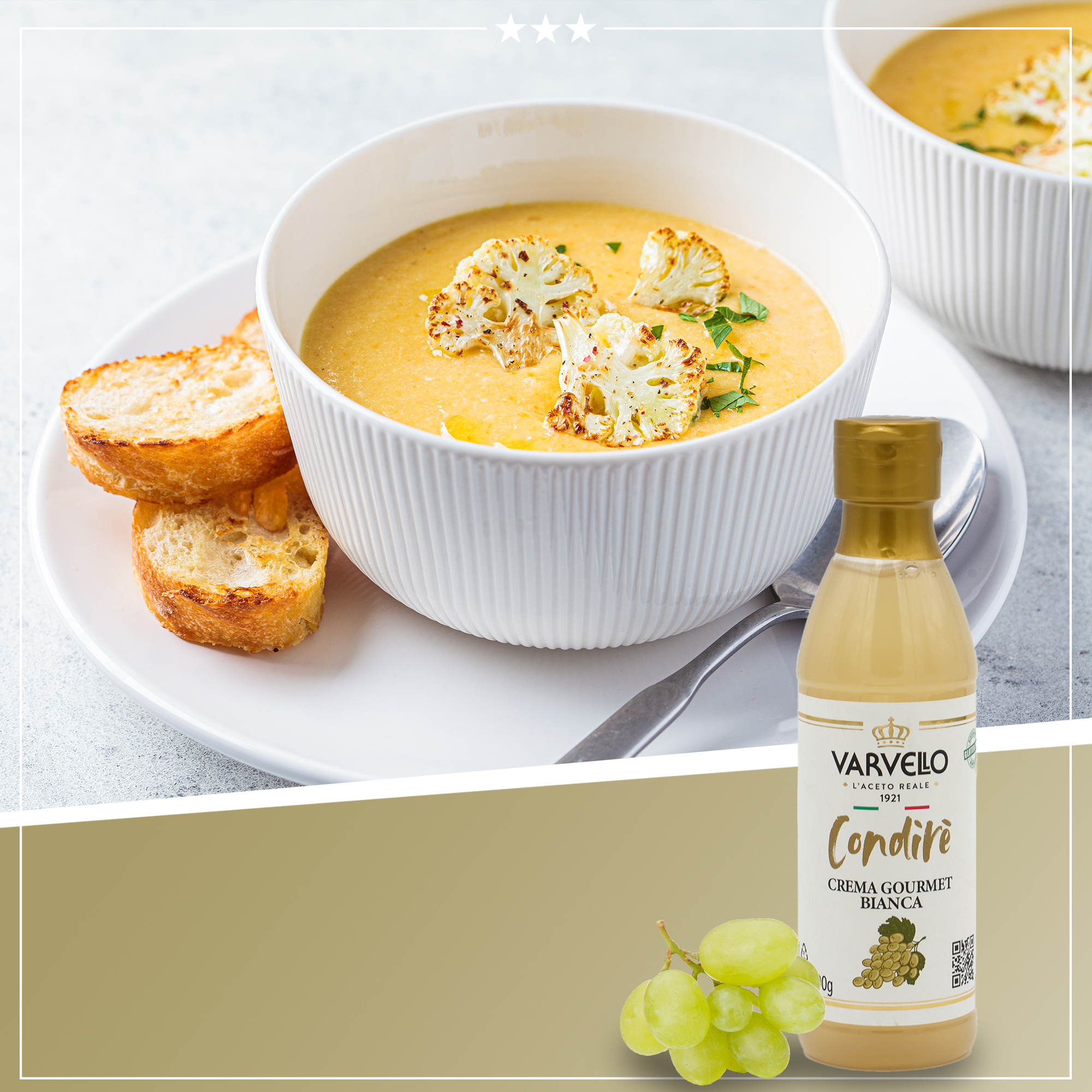 Balsamico Creme Weiß | Varvello | 500 ml | Crema con Aceto Balsamico di Moderna
IGP Balsamico Creme Weiß | Varvello | 500 ml | Crema con Aceto Balsamico di Moderna
IGP