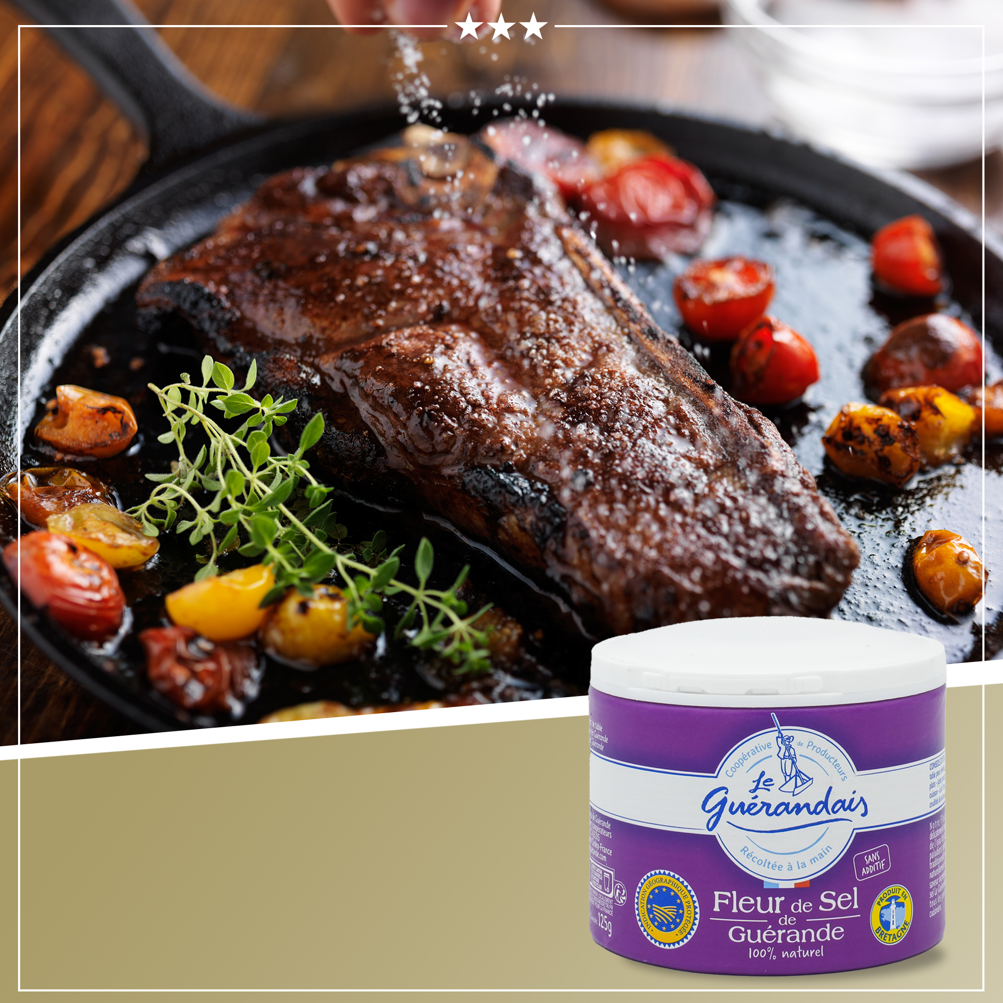 Handgeschöfptes Fleur de Sel | DE GUERANDE | 125g Handgeschöfptes Fleur de Sel | DE GUERANDE | 125g