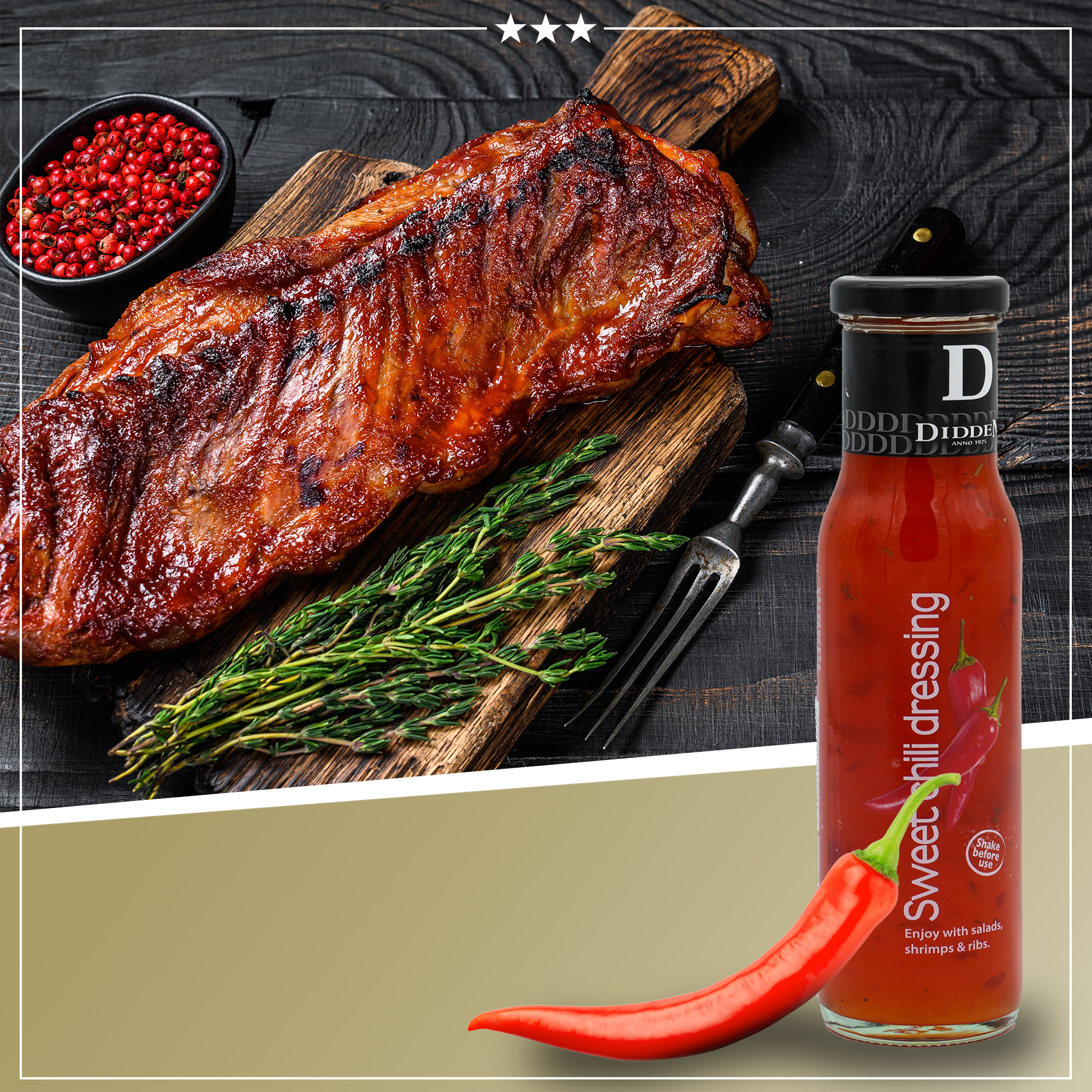 Sweet Chili Dressing | DIDDEN | 240 ml | Asiatische Küche Sweet Chili Dressing | DIDDEN | 240 ml | Asiatische Küche