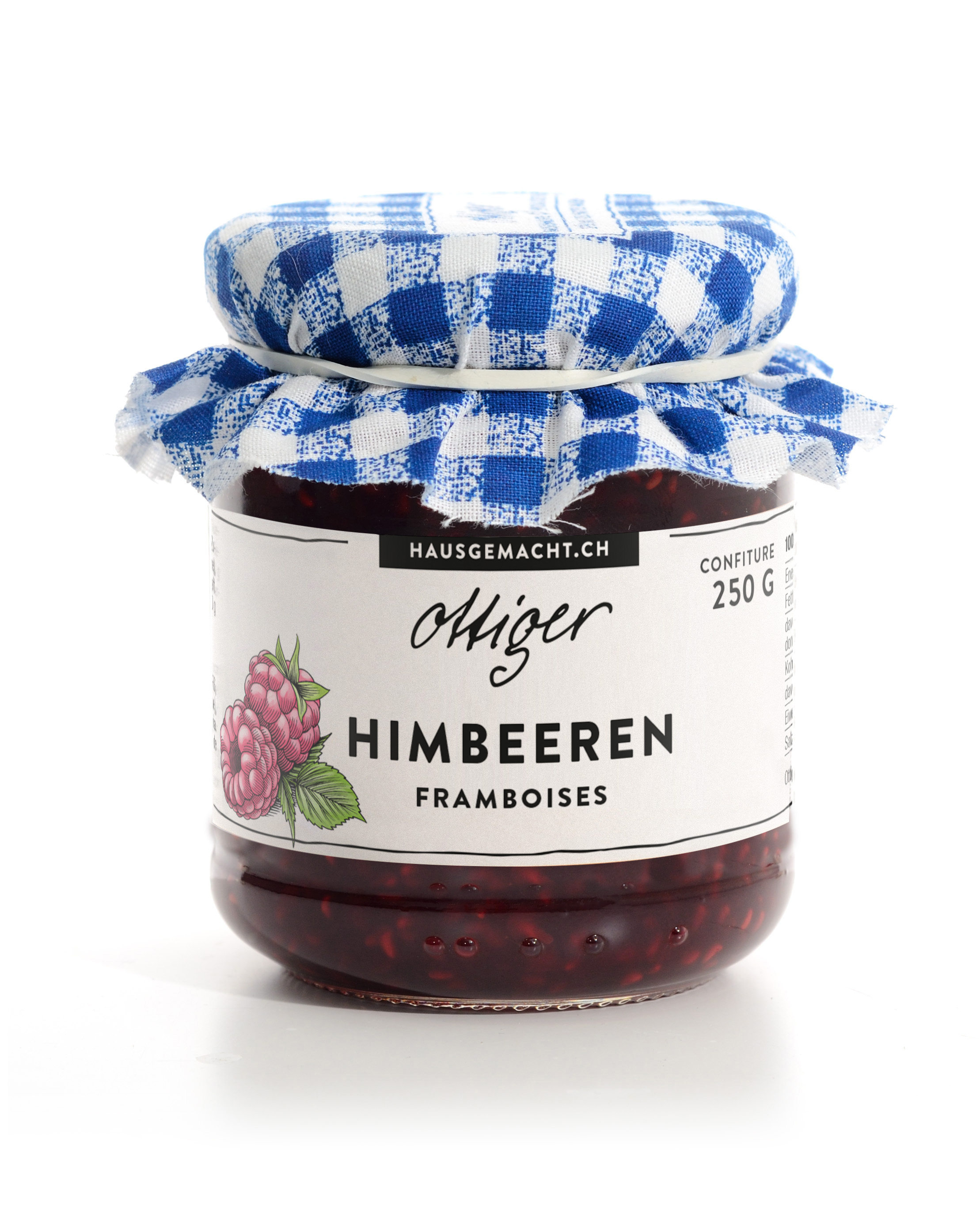 Hausgemachte Himbeerkonfitüre | Ottiger | 250g