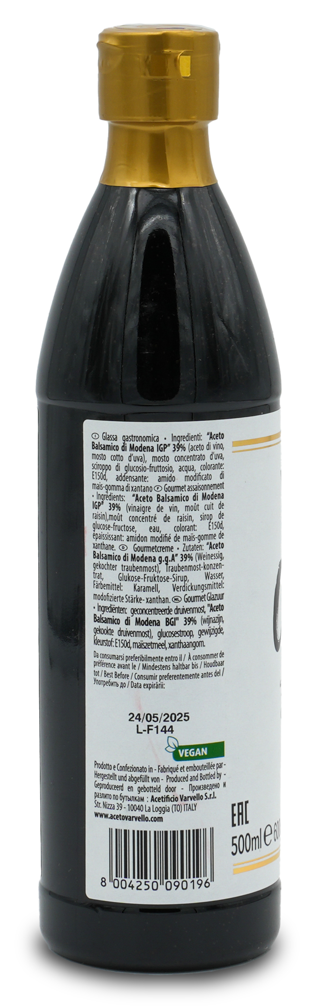 Balsamico Creme | Varvello | 500ml | Crema con Aceto Balsamico di Moderna IGP