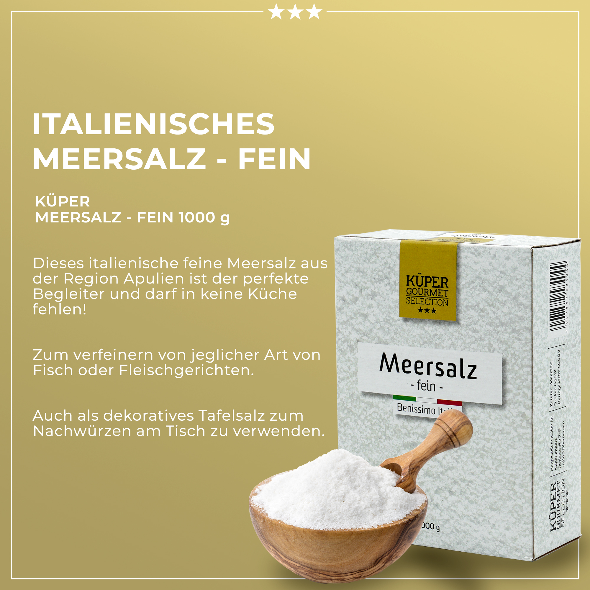 Perfekte Kochbox - Pasta Strangozzi + Weißweinessig Estragon + Crema di Balsamico Trüffel + Pommery Senf + Feines Meersalz