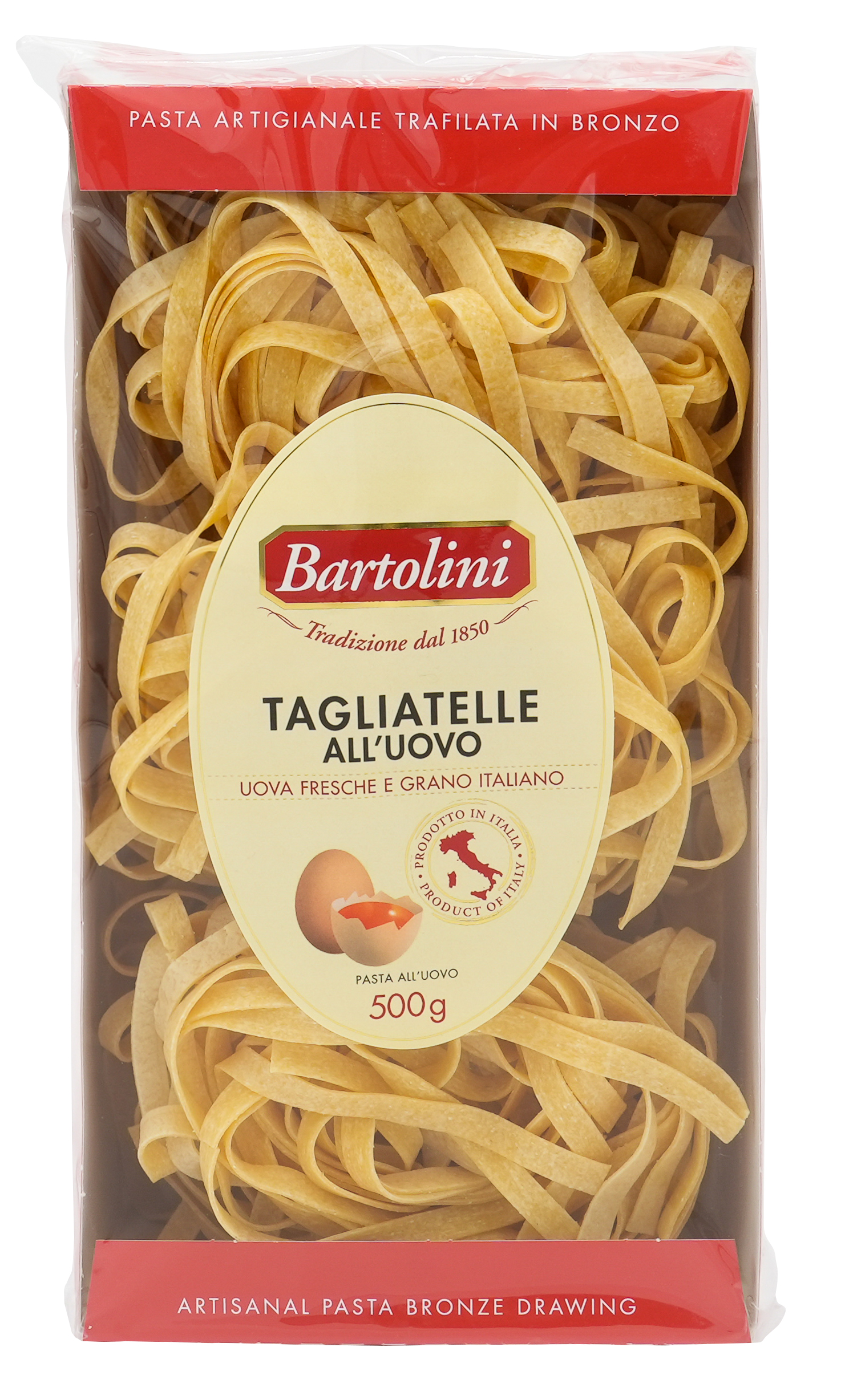 TAGLIATELLE ALL’UOVO | BARTOLINI | 500g | aus Italien | Premium Pasta