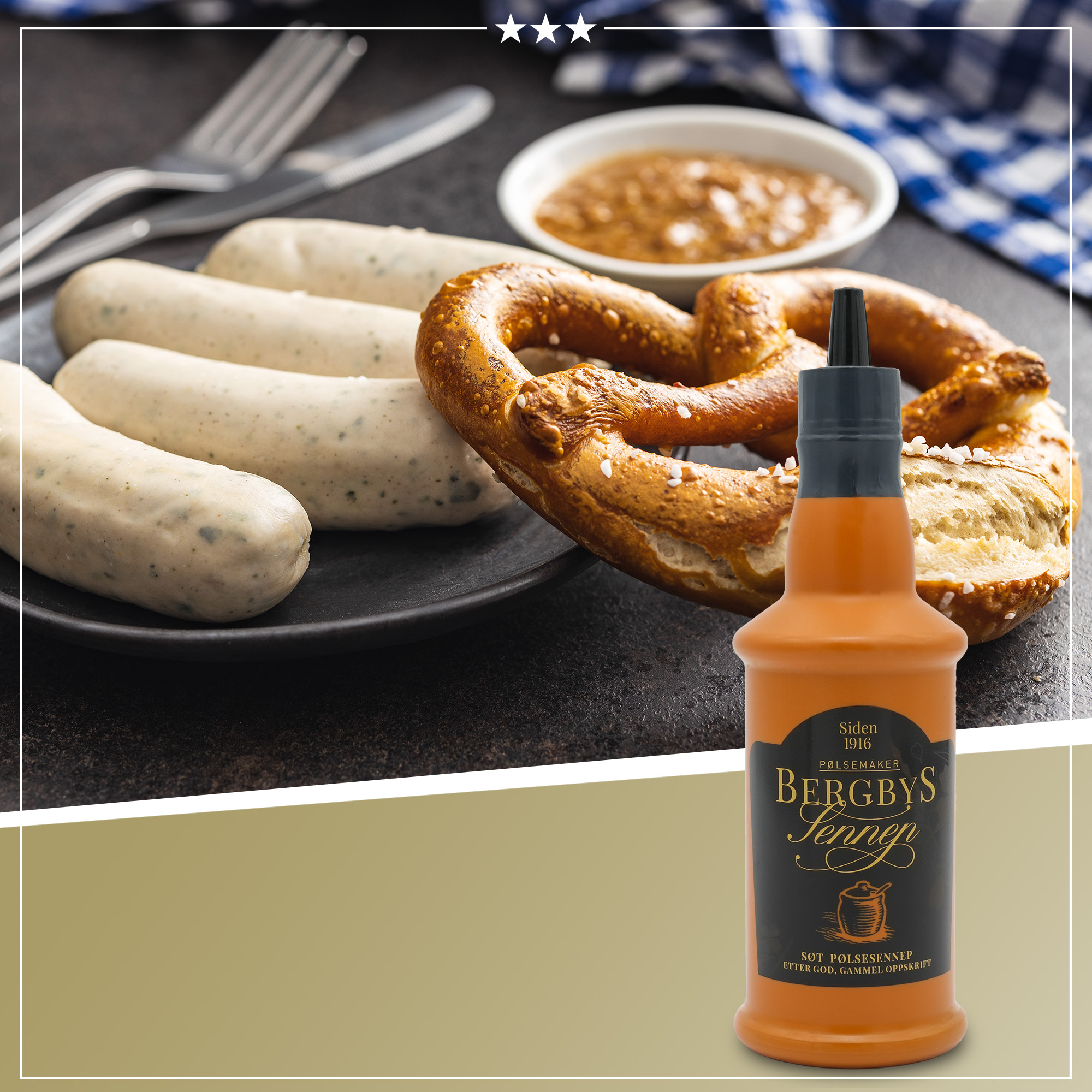 Bergbys Senf Original | Senf | Bergbys | 510g | aus Norwegen | Saucen und Dressings Bergbys Senf Original | Senf | Bergbys | 510g | aus Norwegen | Saucen und Dressings