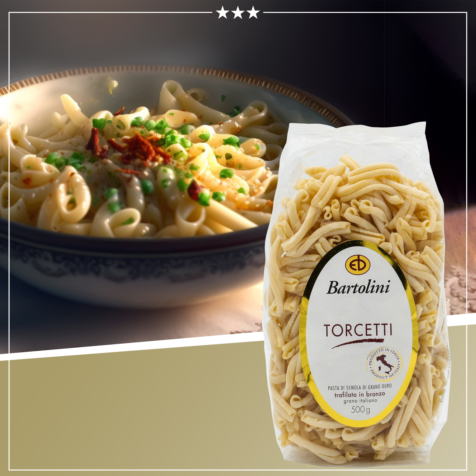 TORCETTI | BARTOLINI | 500g | aus Italien | Premium Pasta TORCETTI | BARTOLINI | 500g | aus Italien | Premium Pasta
