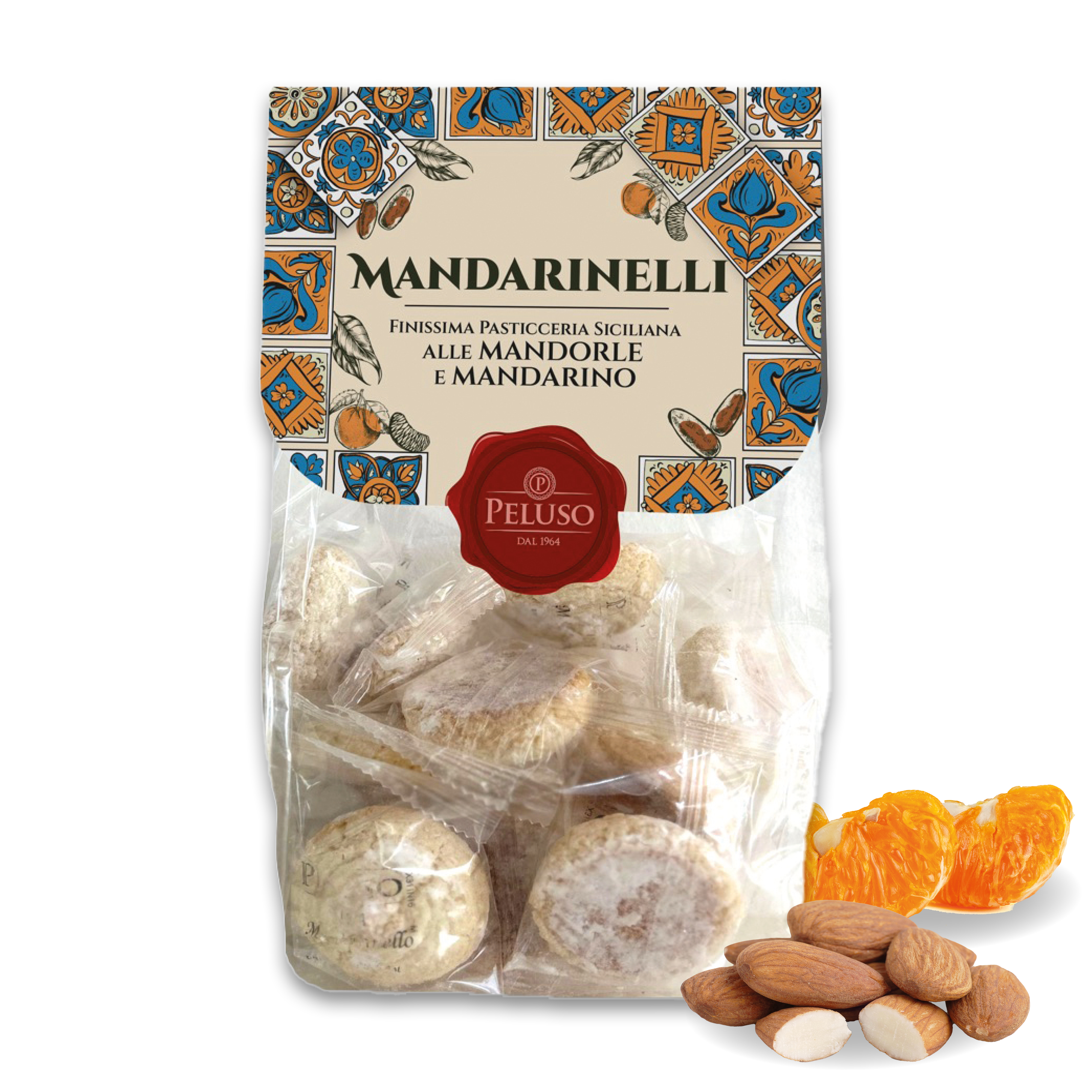 Mandarinelli | Peluso | 200g | Italienisches Gebäck | Mandelgebäck mit Mandarinen