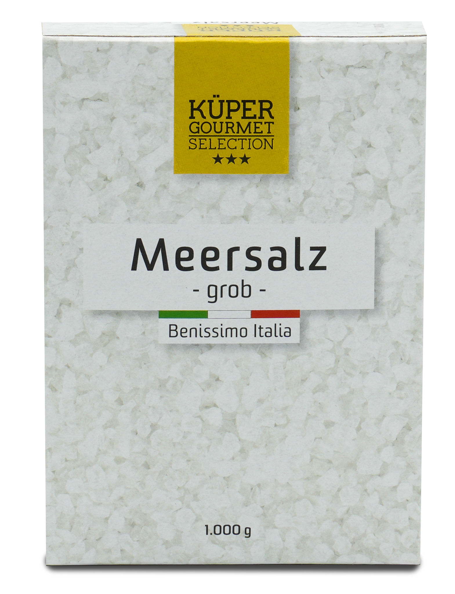 Grobes Meersalz | Küper Selection | Aus Italien | 1000g | 100% Natürlich | Zum 
Würzen und zum Verfeinern von Gerichten