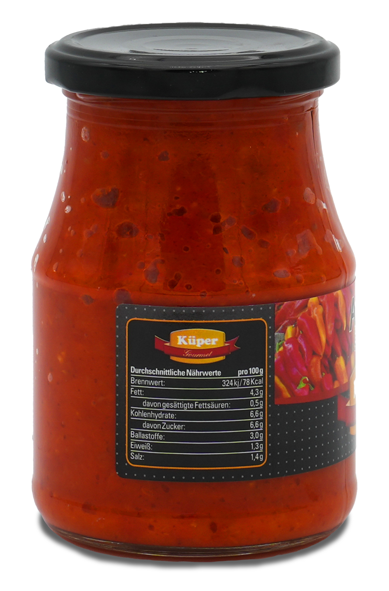 Küper Selection Ajvar | Paprikagemüse scharf | 340 g