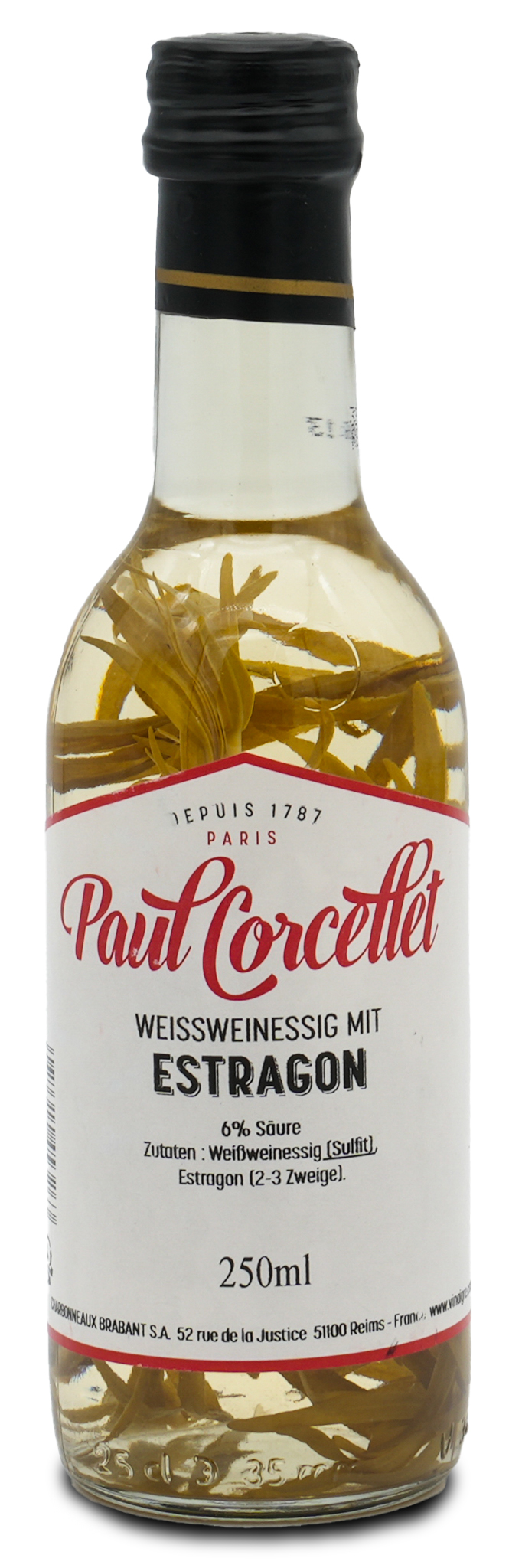 Weißweinessig Estragon | Paul Corcellet | 250ml | 6% Säure