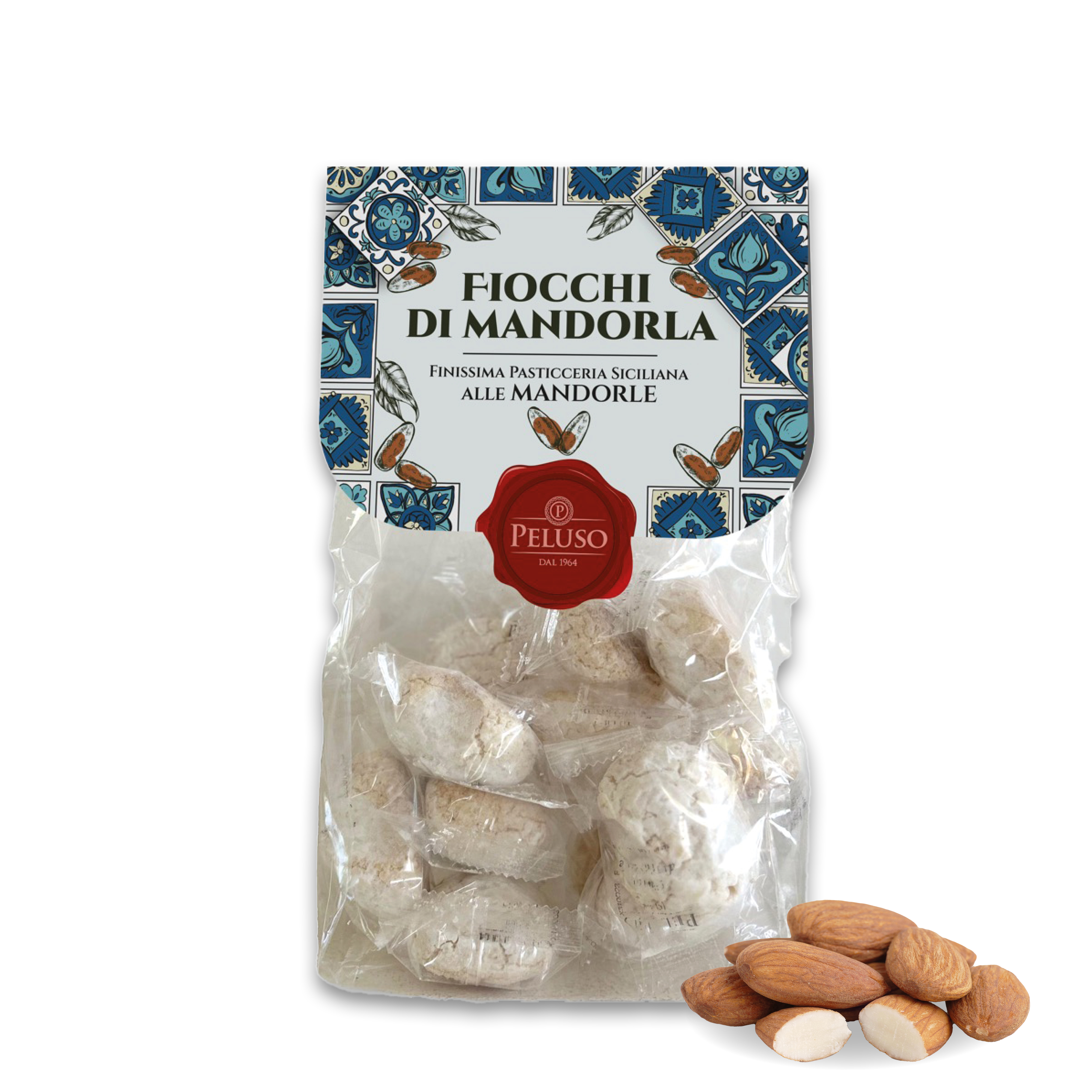 Fiocchi di Mandorle | Peluso | 200g | Italienisches Gebäck | Mandelgebäck aus Sizilien