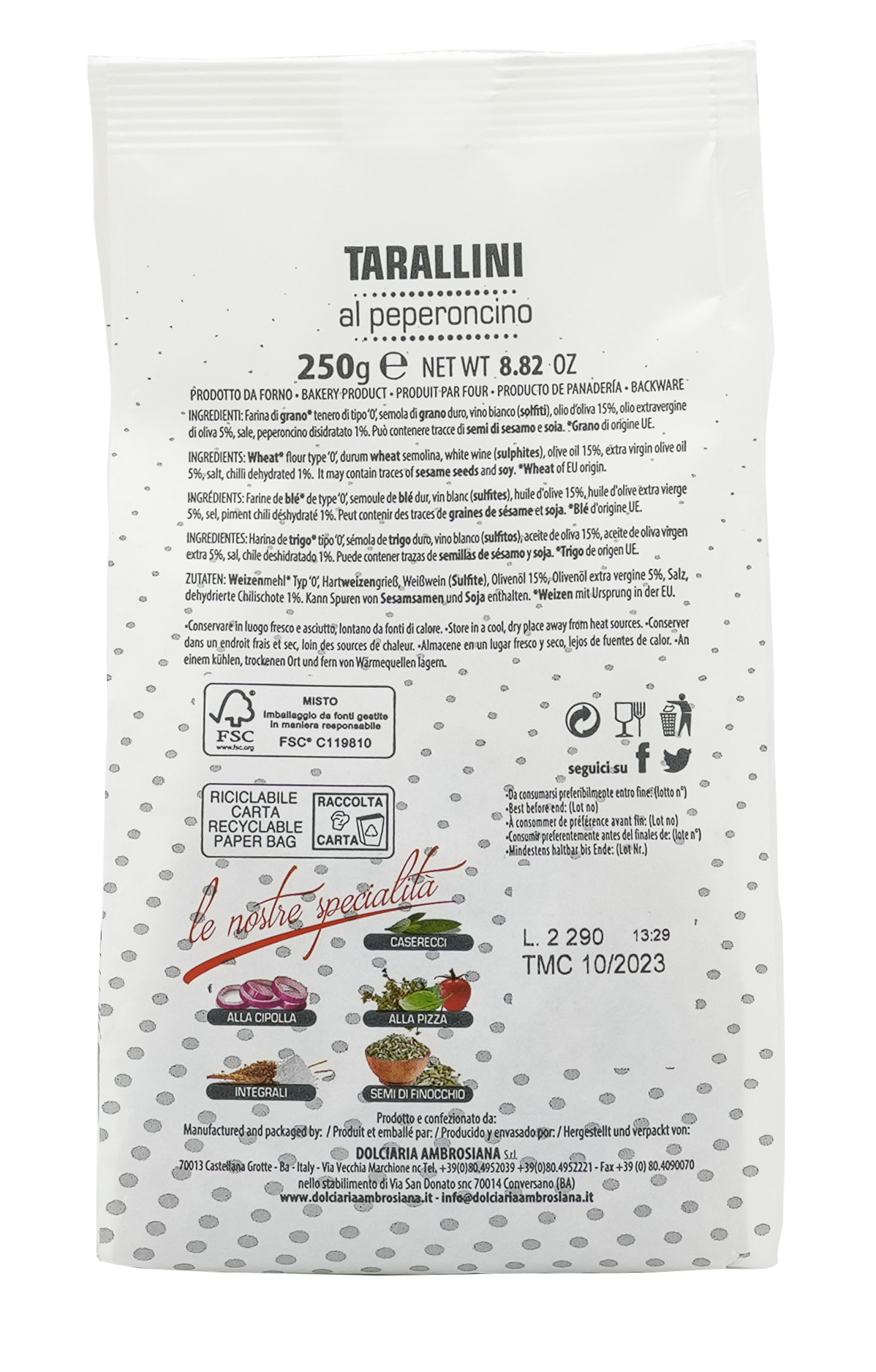 TARALLI AI PEPERONCINI | Taralli mit Peperoni | TERRE DI PUGLIA | 250g | aus Italien | Vorspeisen TARALLI AI PEPERONCINI | Taralli mit Peperoni | TERRE DI PUGLIA | 250g | aus Italien | Vorspeisen
