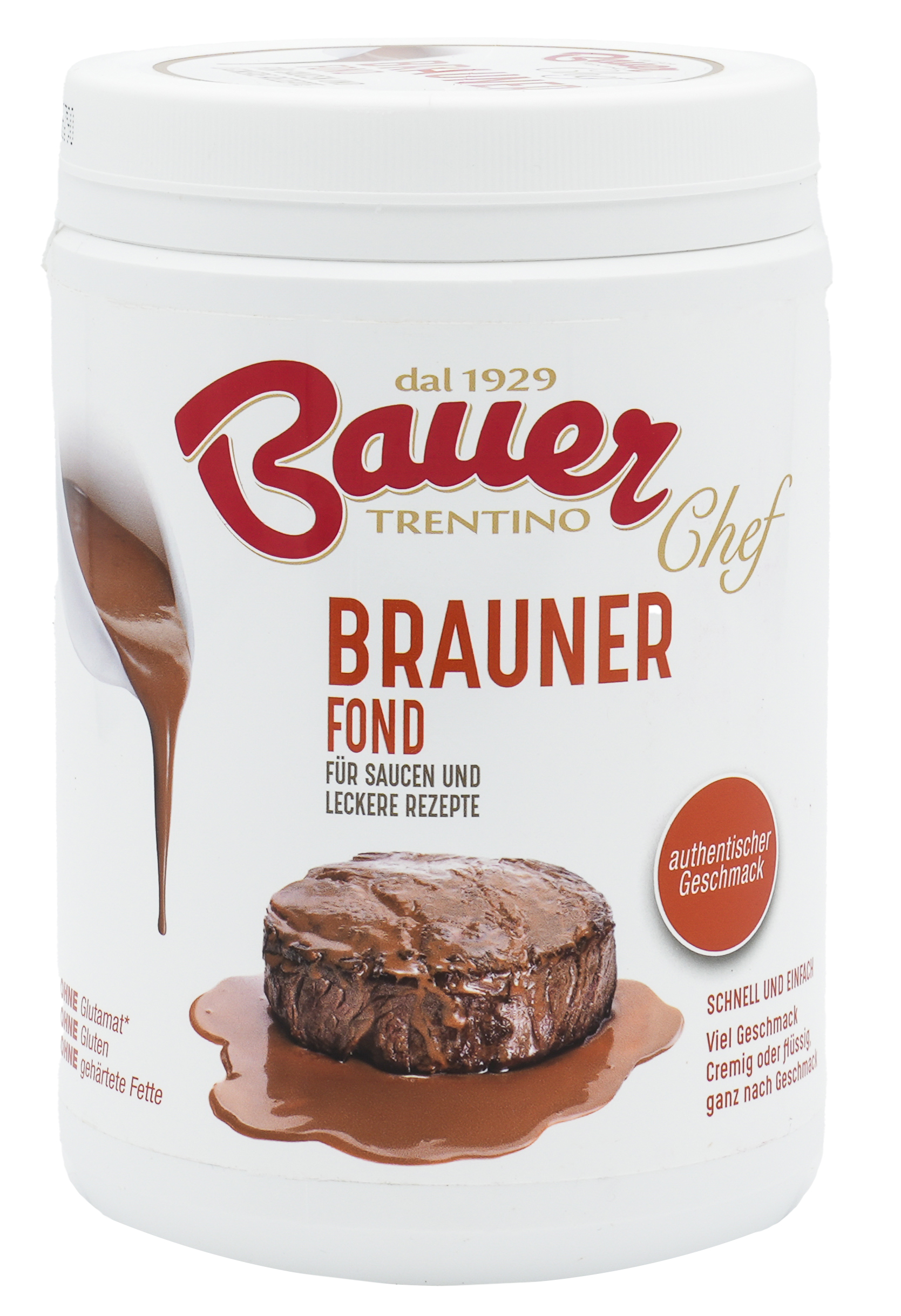 Brauner Fond | Für Saucen und leckere Rezepte | Bauer | Ohne Mononatriumglutamat Brauner Fond | Für Saucen und leckere Rezepte | Bauer | Ohne Mononatriumglutamat