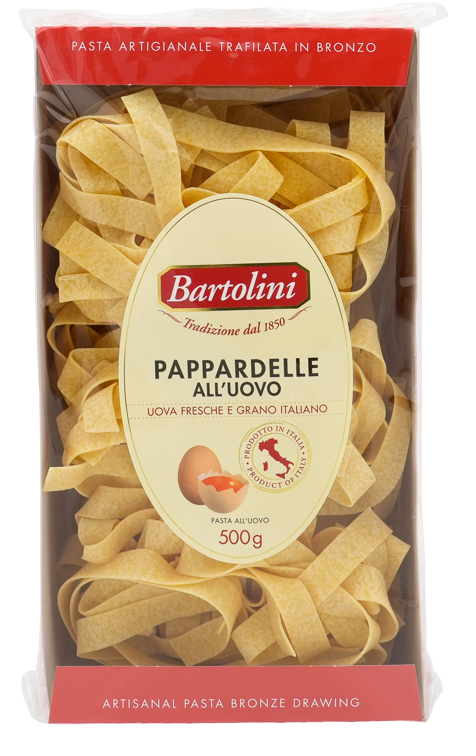 PAPPARDELLE ALL’UOVO | BARTOLINI | 500g | aus Italien | Premium Pasta