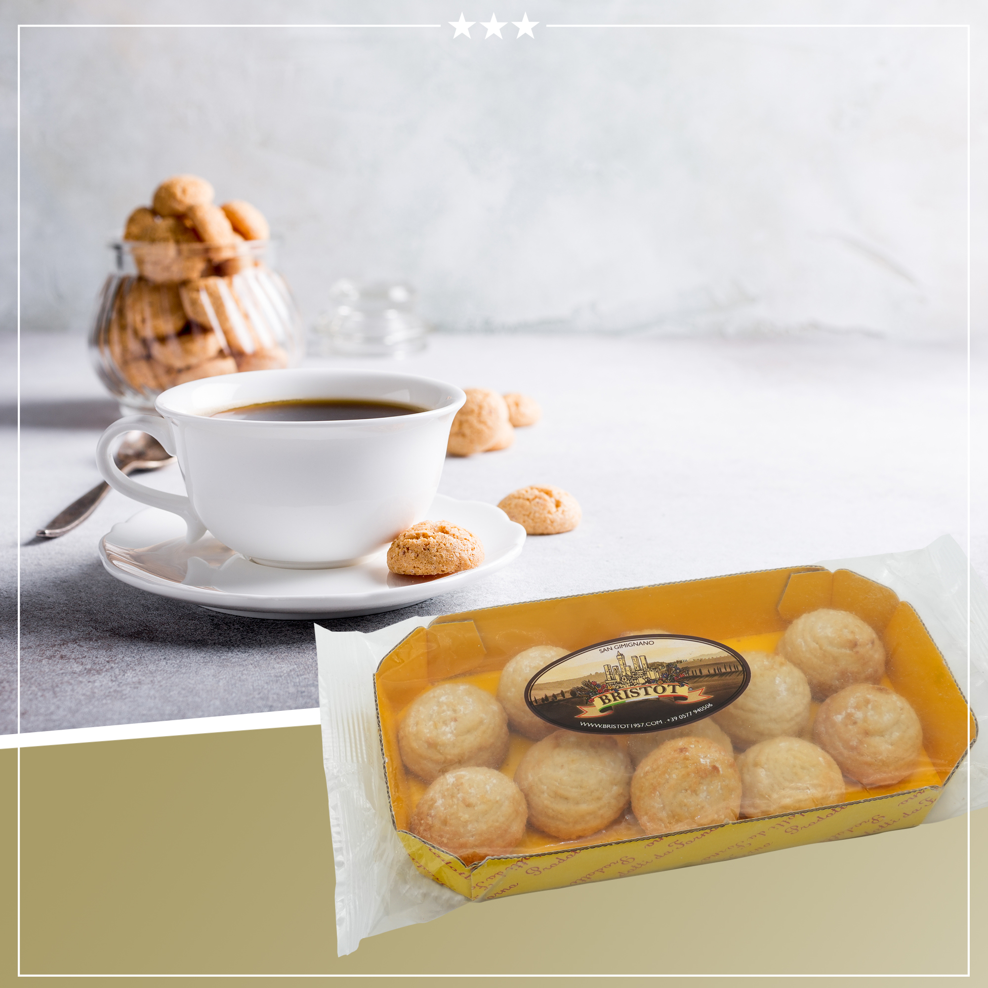 Amaretti Morbidi | Mandelgebäck | BRISTOT | 200g | aus Italien | Gebäck Amaretti Morbidi | Mandelgebäck | BRISTOT | 200g | aus Italien | Gebäck