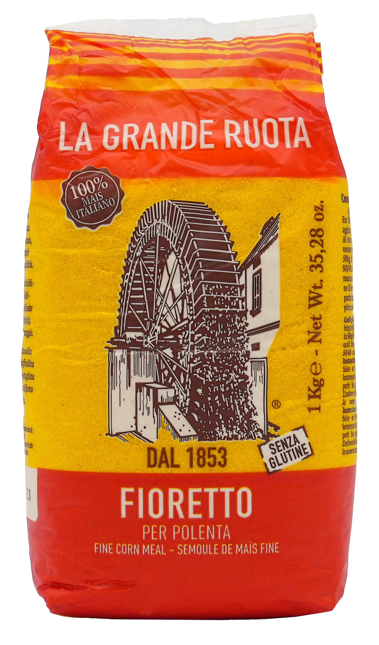 Maismehl aus 100% italienischem Mais | Mehl | La Grande Ruota | 1000g | aus  Italien | Mehl | Stück