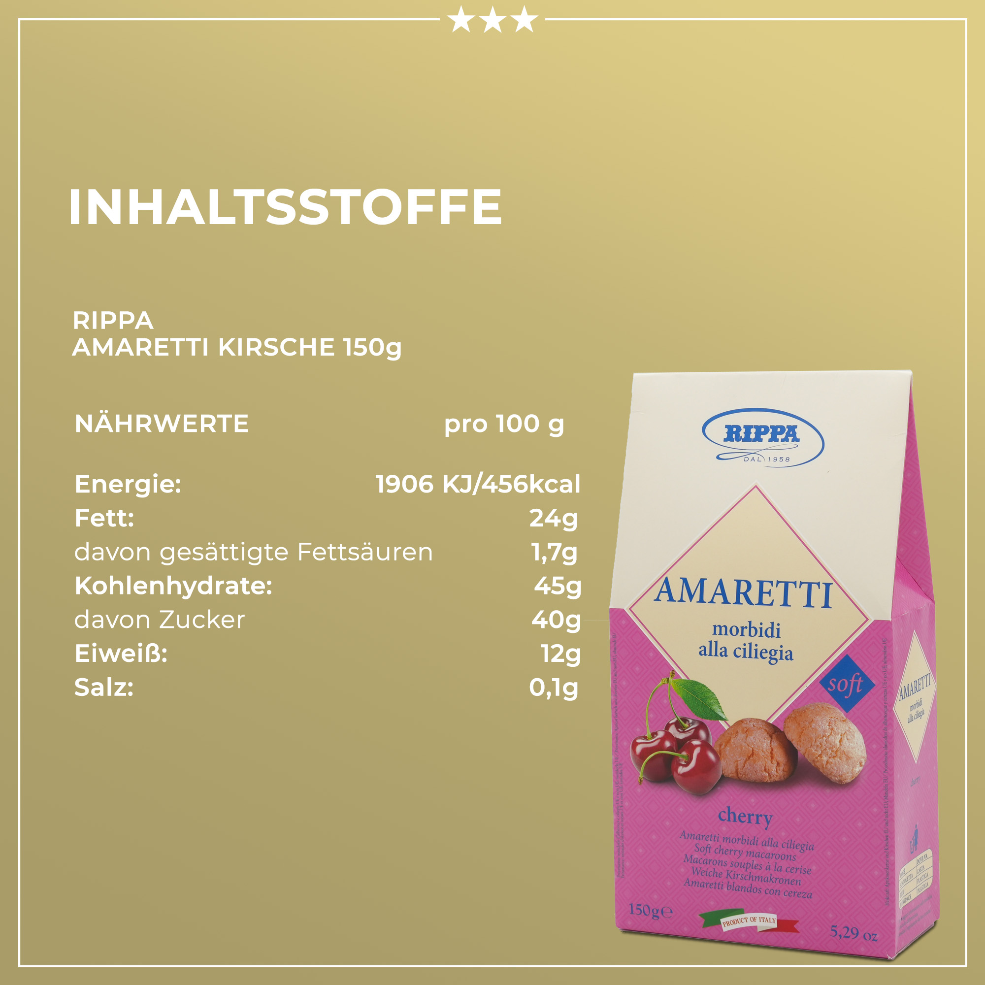 Amaretti Morbidi alla ciliegia| Rippa | Weiche Kirschmakronen| 150g Amaretti Morbidi alla ciliegia| Rippa | Weiche Kirschmakronen| 150g