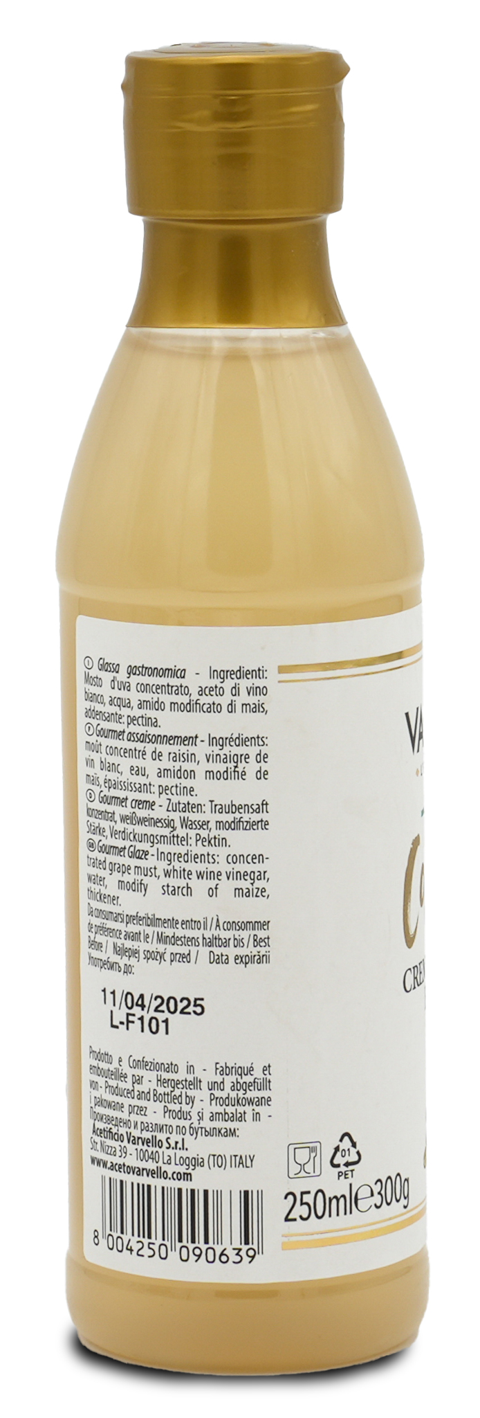 Balsamico Creme Weiß | Varvello | 500 ml | Crema con Aceto Balsamico di Moderna
IGP Balsamico Creme Weiß | Varvello | 500 ml | Crema con Aceto Balsamico di Moderna
IGP