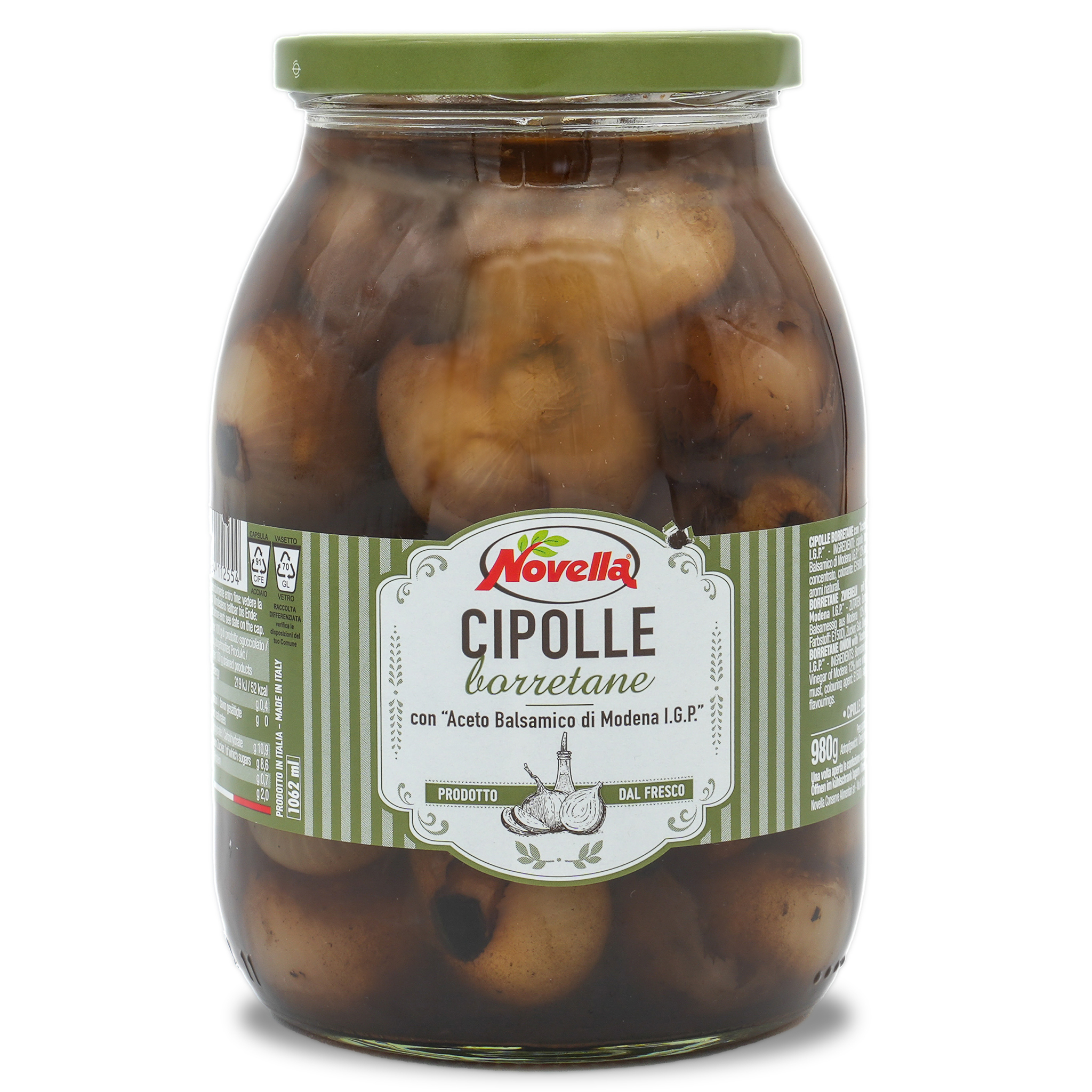 Borettane Zwiebeln | Novella | in Balsamicoessig | 600g | aus Italien Borettane Zwiebeln | Novella | in Balsamicoessig | 600g | aus Italien