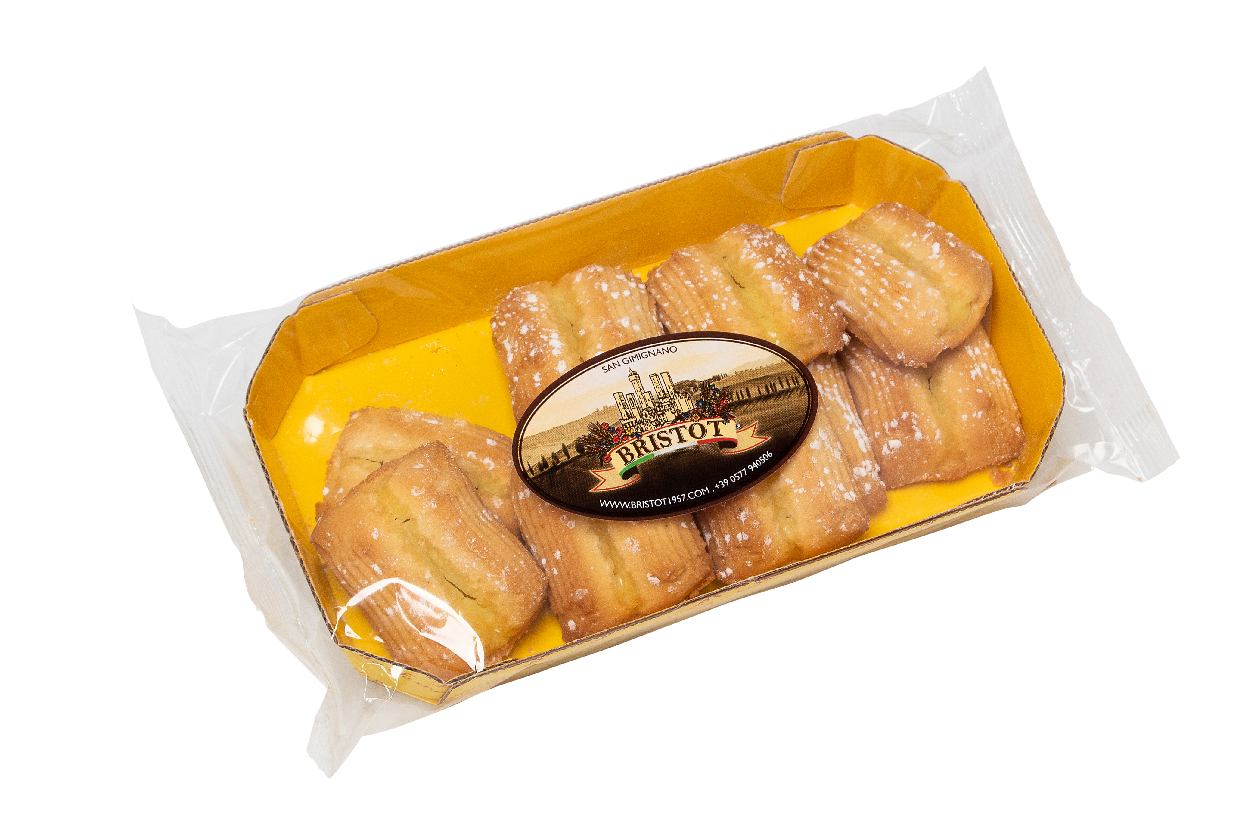 Zitronen Cuscini | Bristot | 200g | Italienisches Gebäck | Gefüllte Kekse mit Zitronencreme