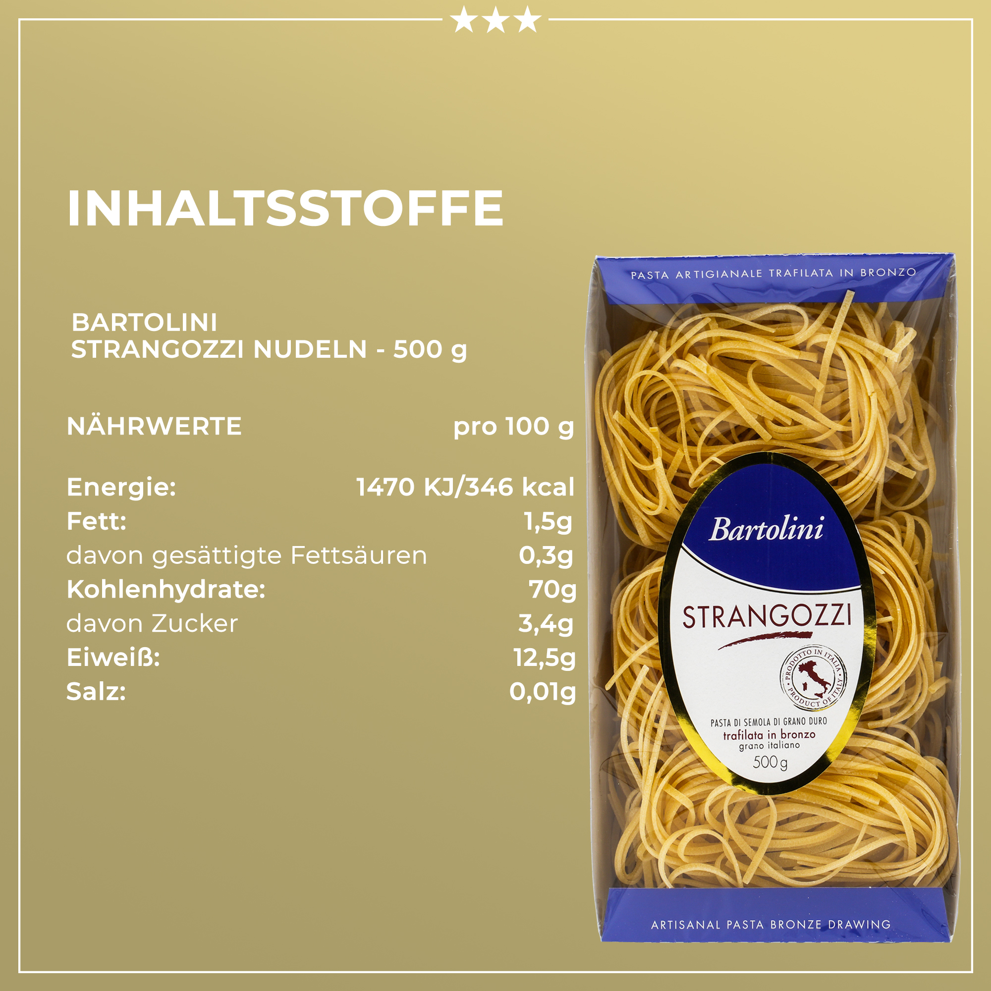 Perfekte Kochbox - Pasta Strangozzi + Weißweinessig Estragon + Crema di Balsamico Trüffel + Pommery Senf + Feines Meersalz Perfekte Kochbox - Pasta Strangozzi + Weißweinessig Estragon + Crema di Balsamico Trüffel + Pommery Senf + Feines Meersalz
