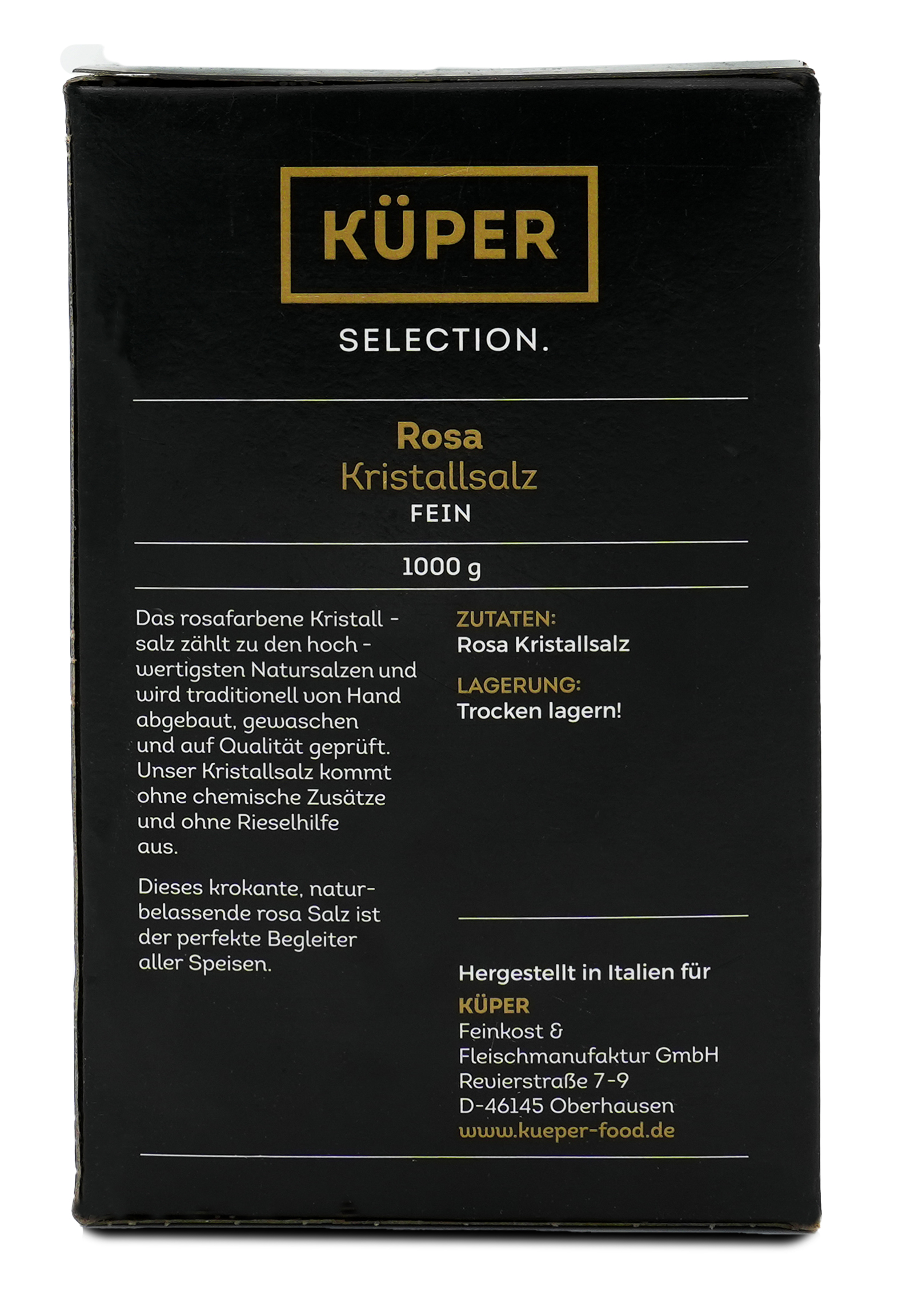 Rosa Kristallsalz fein | Küper Selection | 1000g | 100% natürlich | zum Würzen und Verfeinern von Gerichten Rosa Kristallsalz fein | Küper Selection | 1000g | 100% natürlich | zum Würzen und Verfeinern von Gerichten