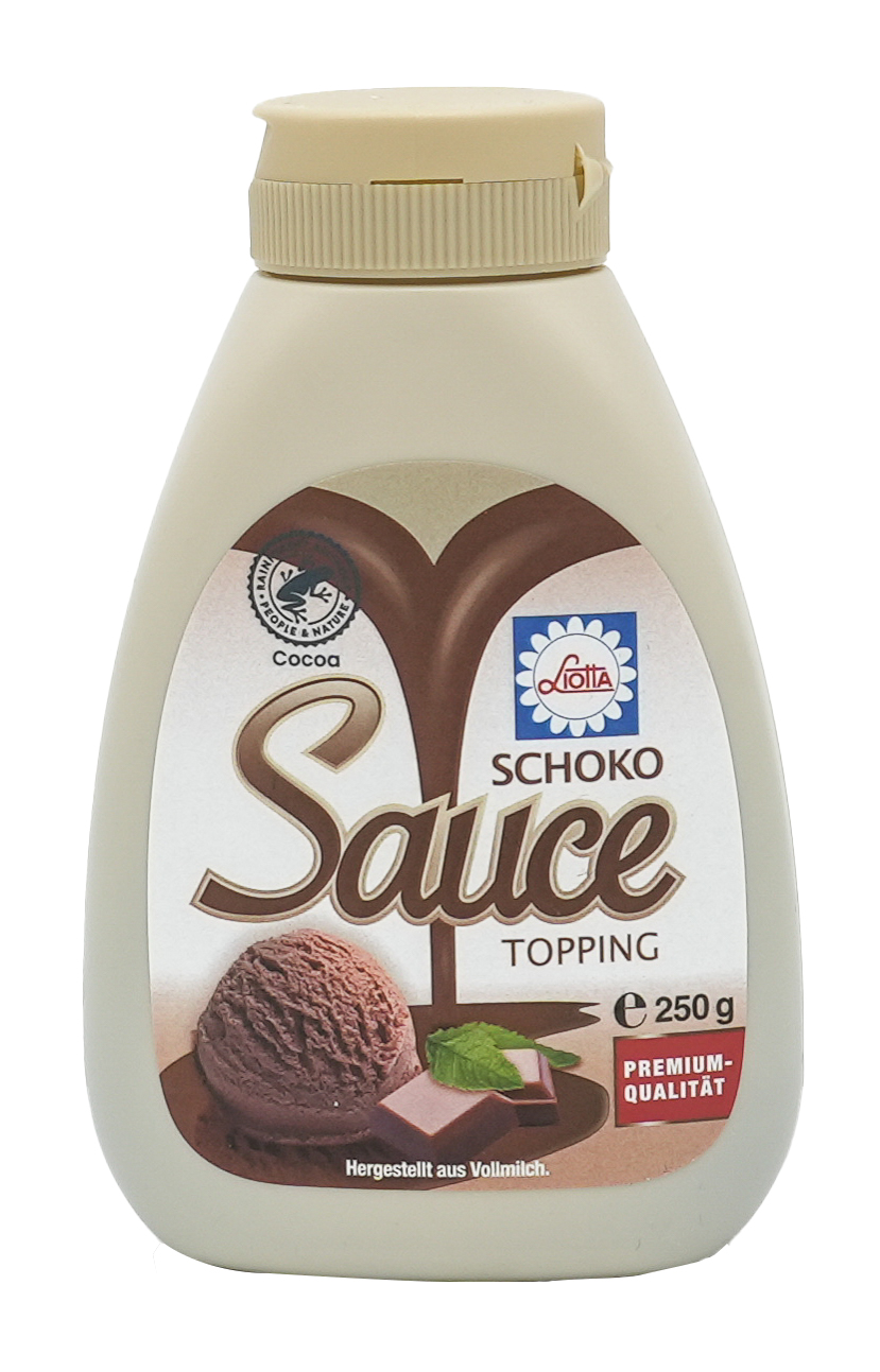 Perfektes Eistopping - Italienische Cocktail Kirschen ohne Stiel + Italienische Amarena Kirschen + Dessertsauce Schokolade & Erdbeere